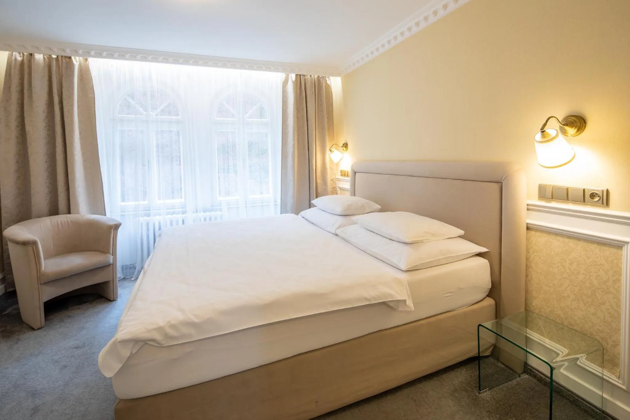 Bed in Villa Basileia Riverside