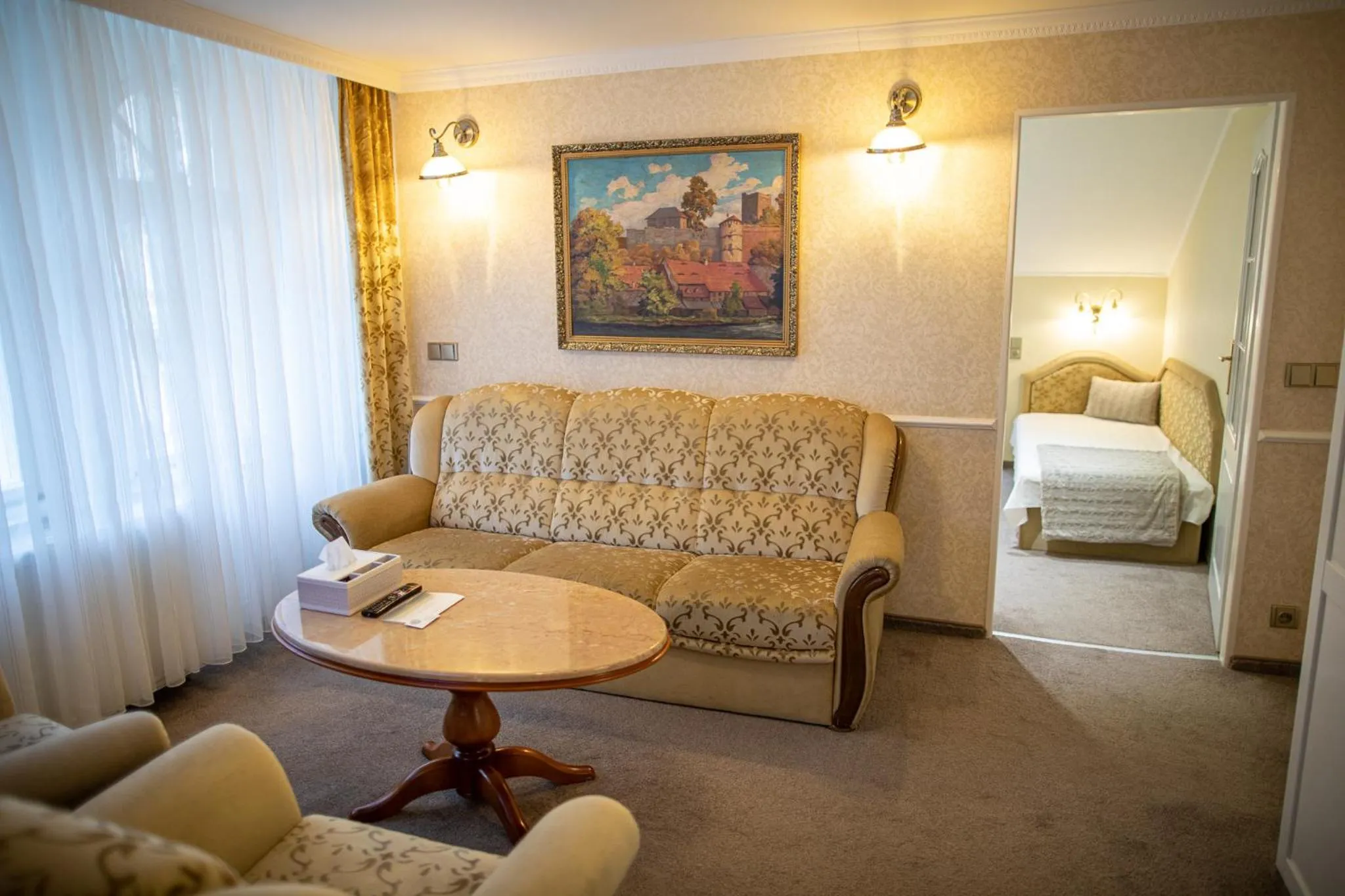 Living room, Bed in Villa Basileia Riverside