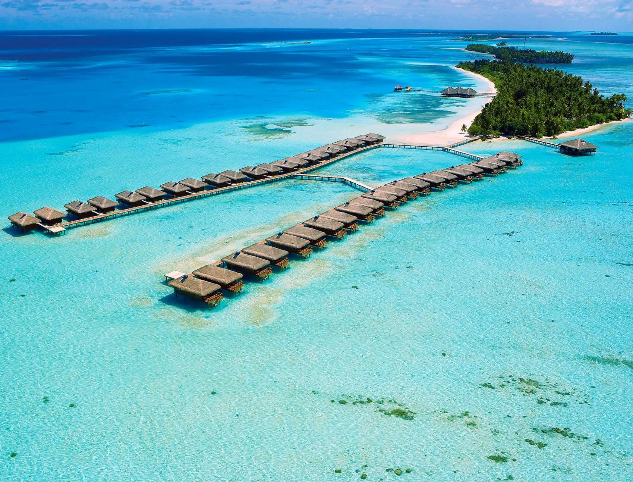 Bird's eye view in Medhufushi Island Resort