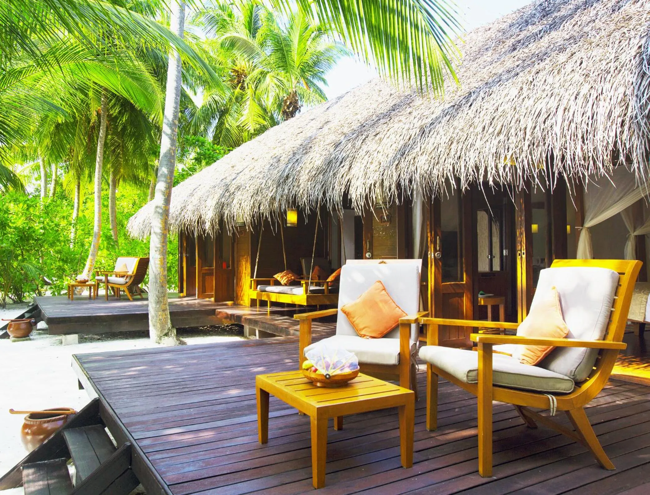 Balcony/Terrace in Medhufushi Island Resort