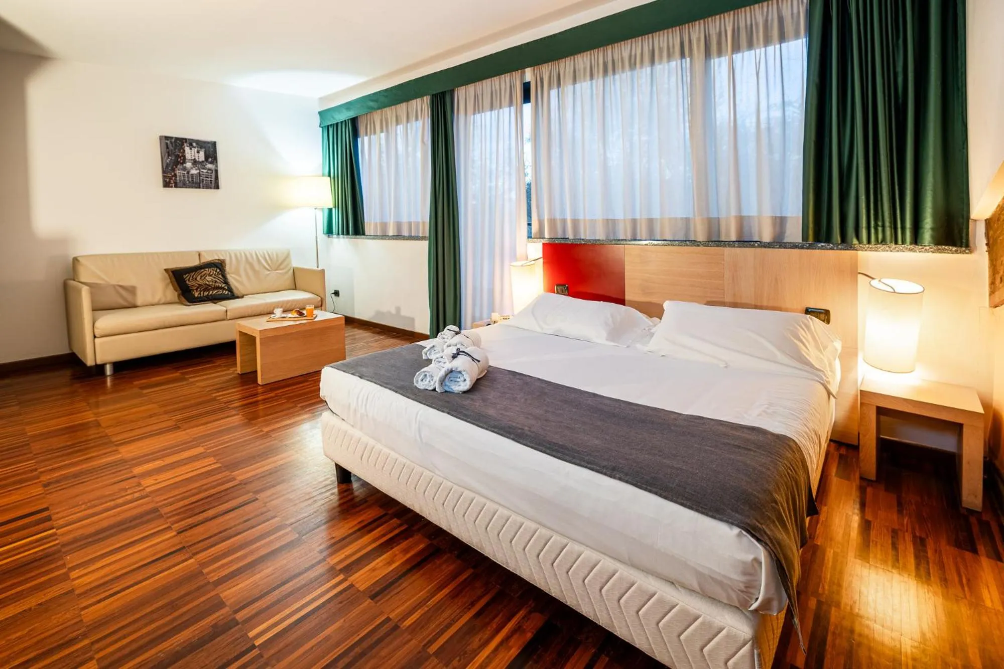 Bed in Cascina Scova Resort