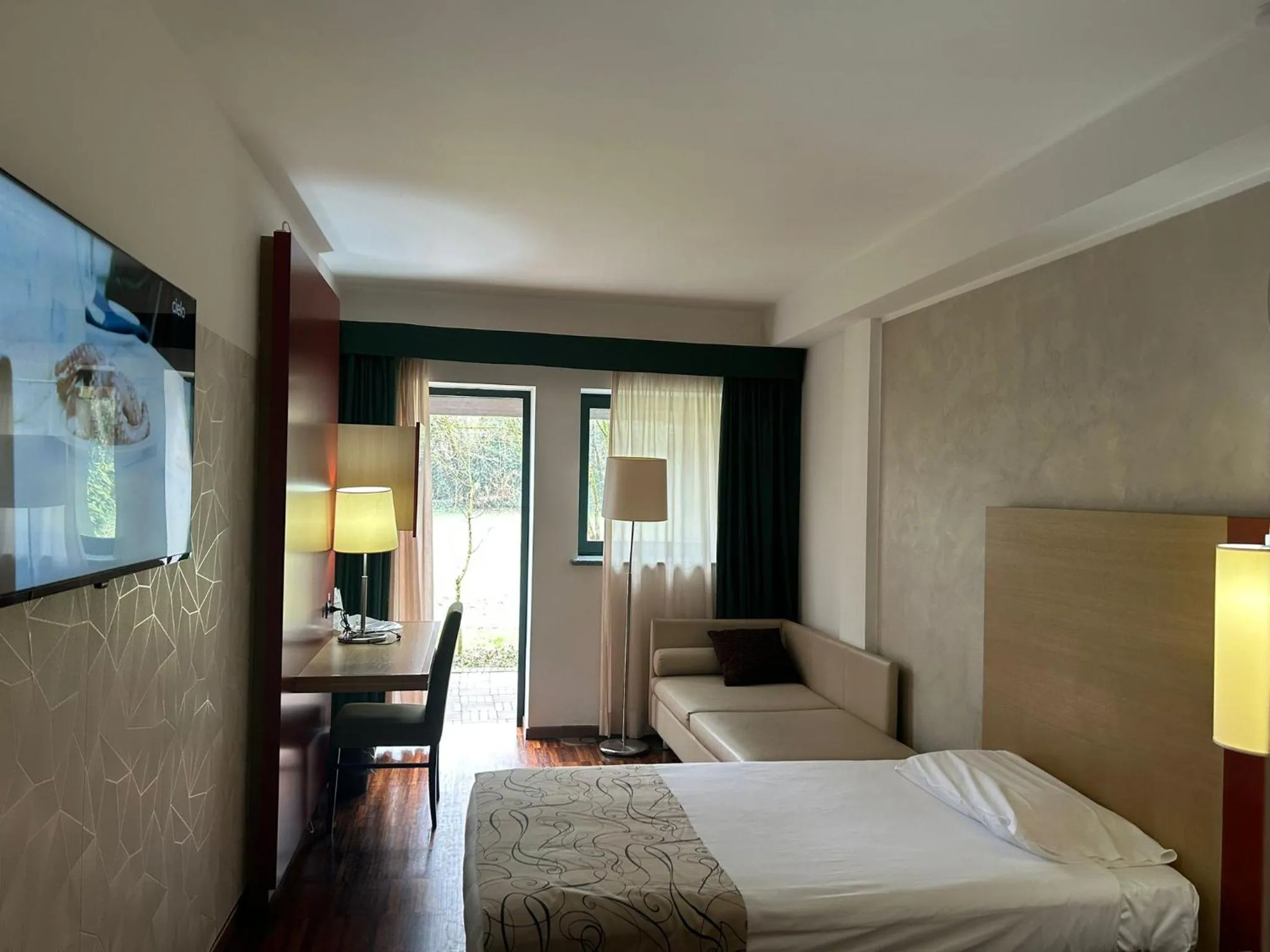 Bed in Cascina Scova Resort