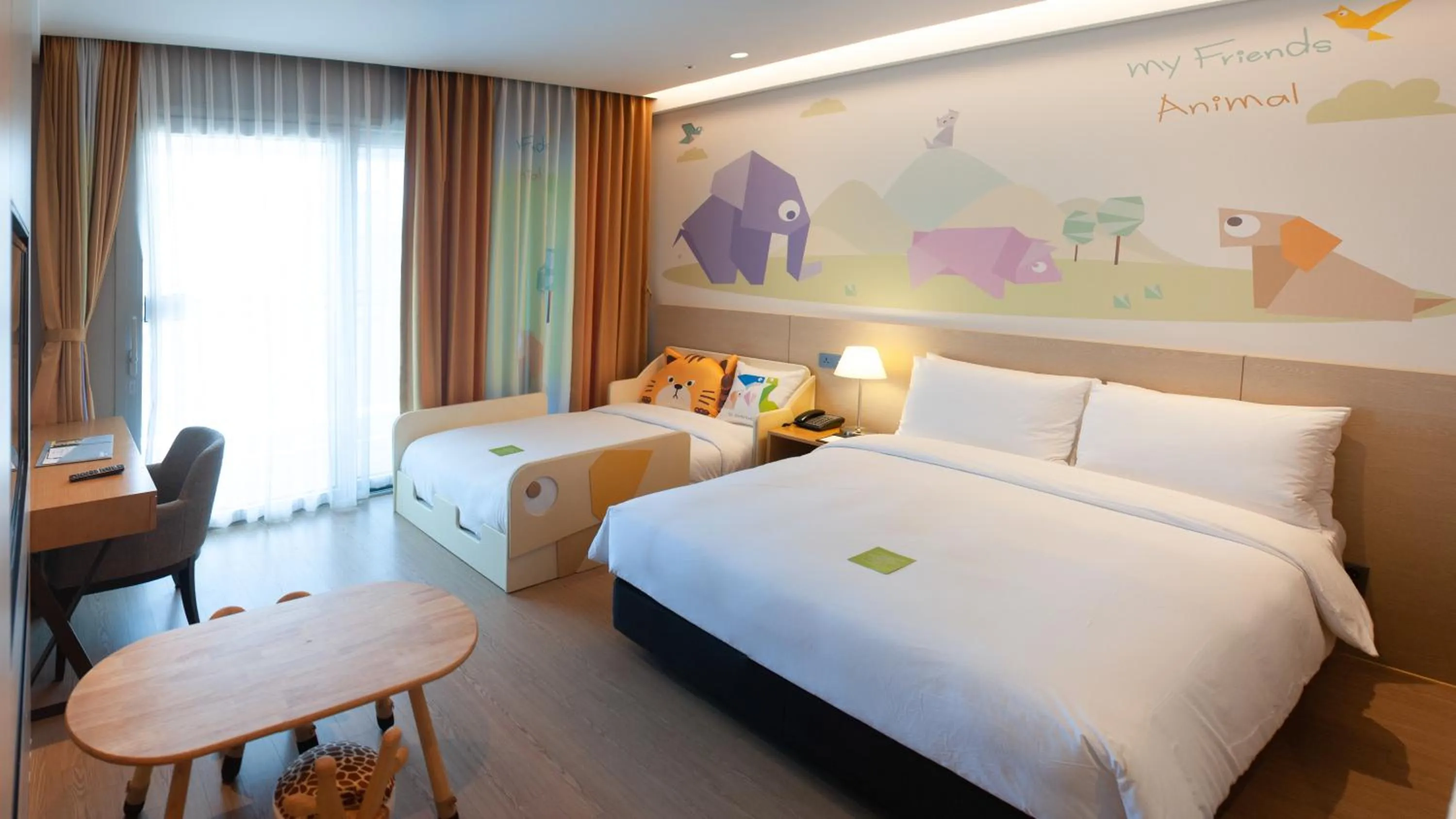 Decorative detail, Bed in St. John's Hotel