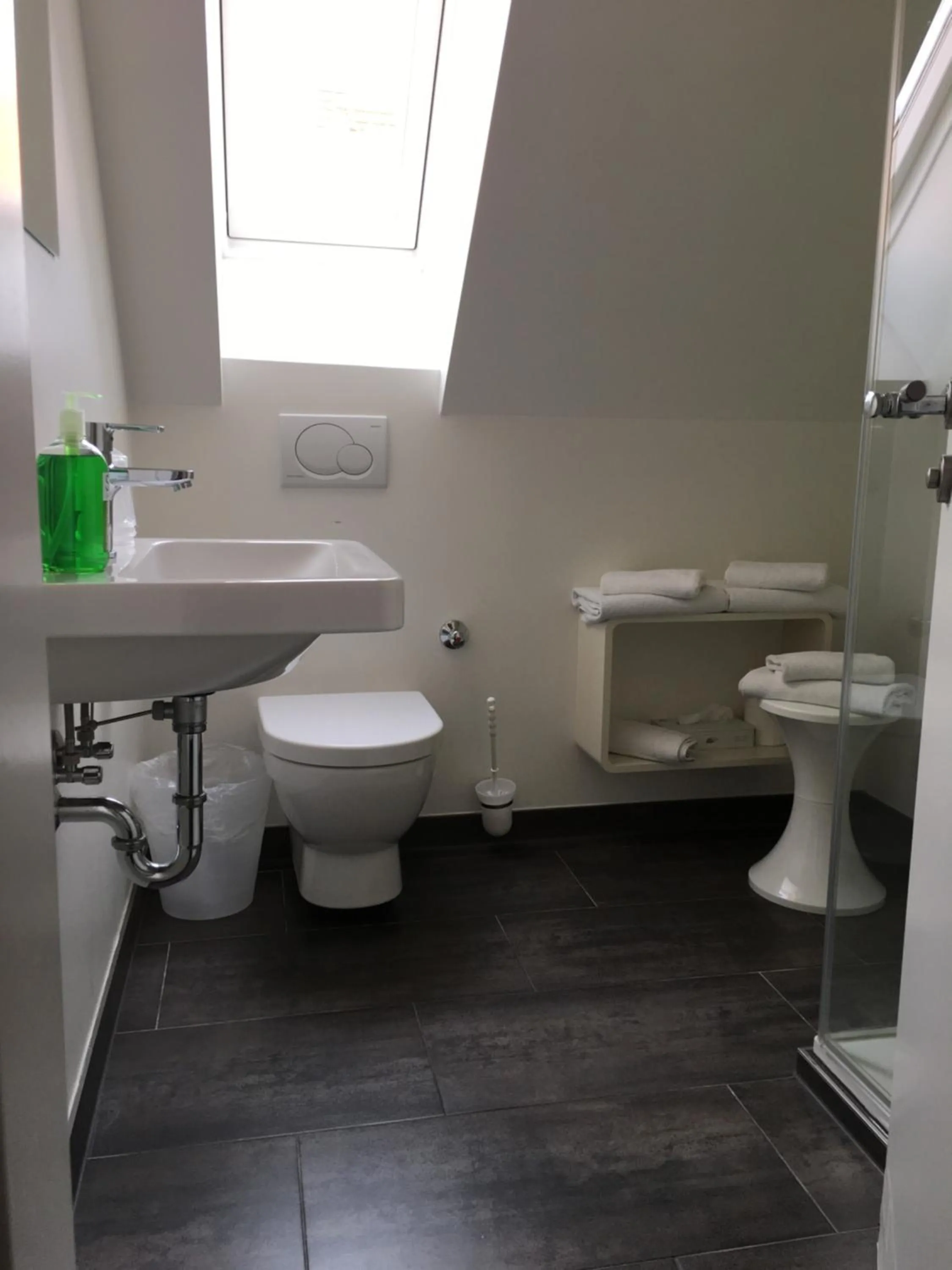 Bathroom in Hotel Bergbauer mit Late-Self-Check-IN