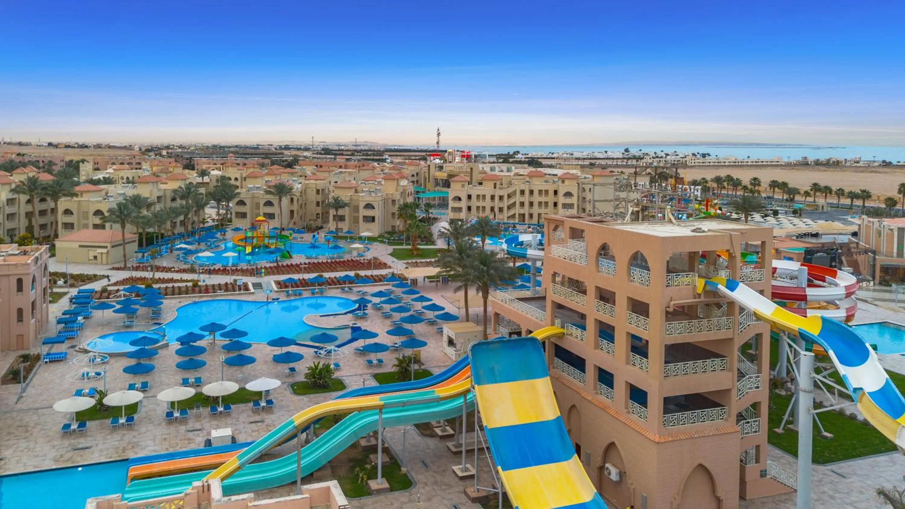 Bird's eye view in Pickalbatros Aqua Park Resort - Hurghada