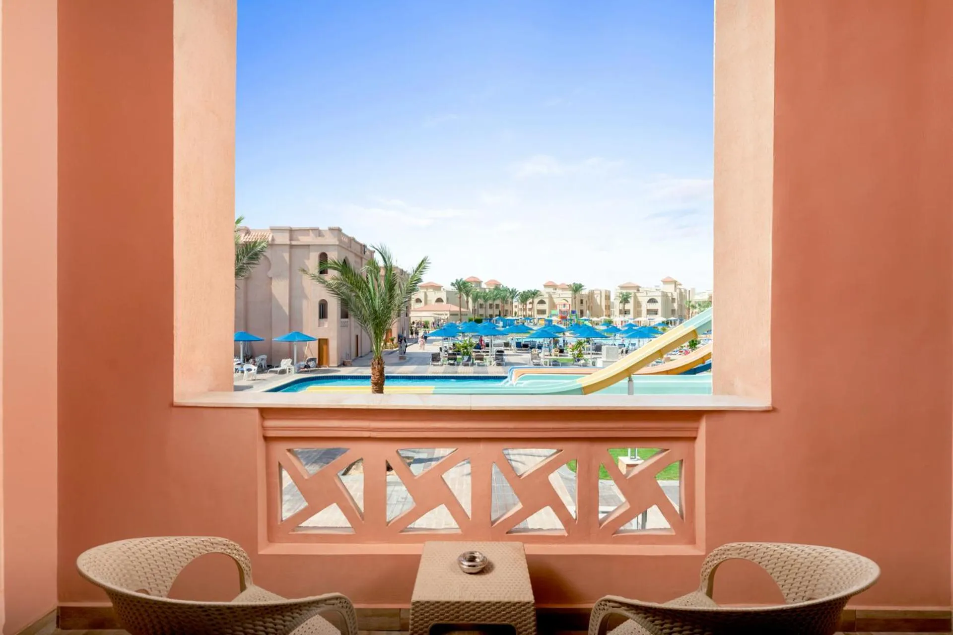 Balcony/Terrace in Pickalbatros Aqua Park Resort - Hurghada