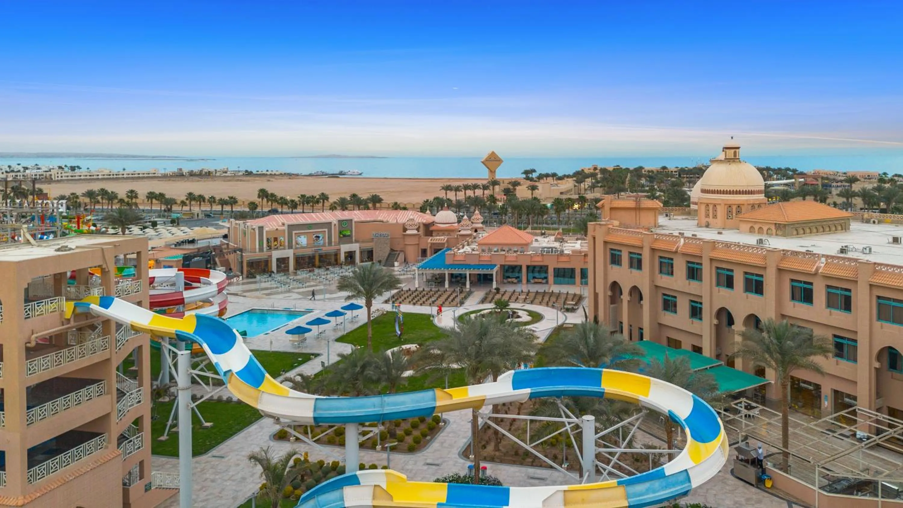 Bird's eye view in Pickalbatros Aqua Park Resort - Hurghada