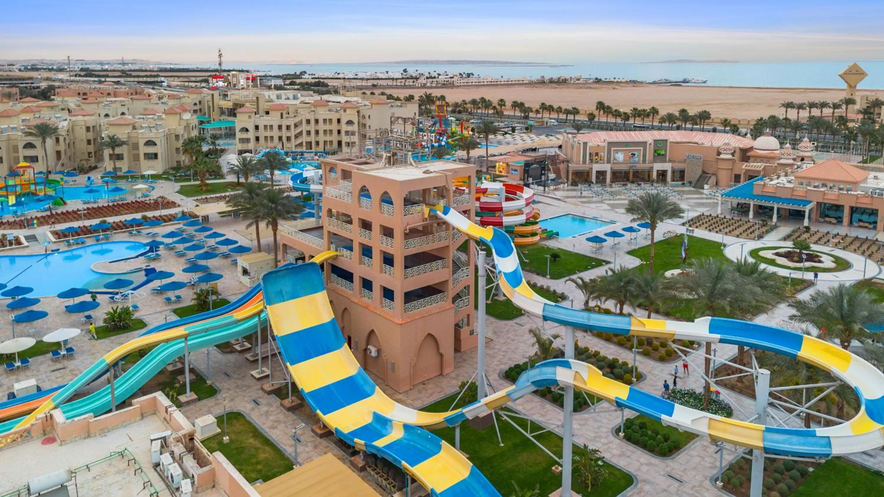 Bird's eye view in Pickalbatros Aqua Park Resort - Hurghada