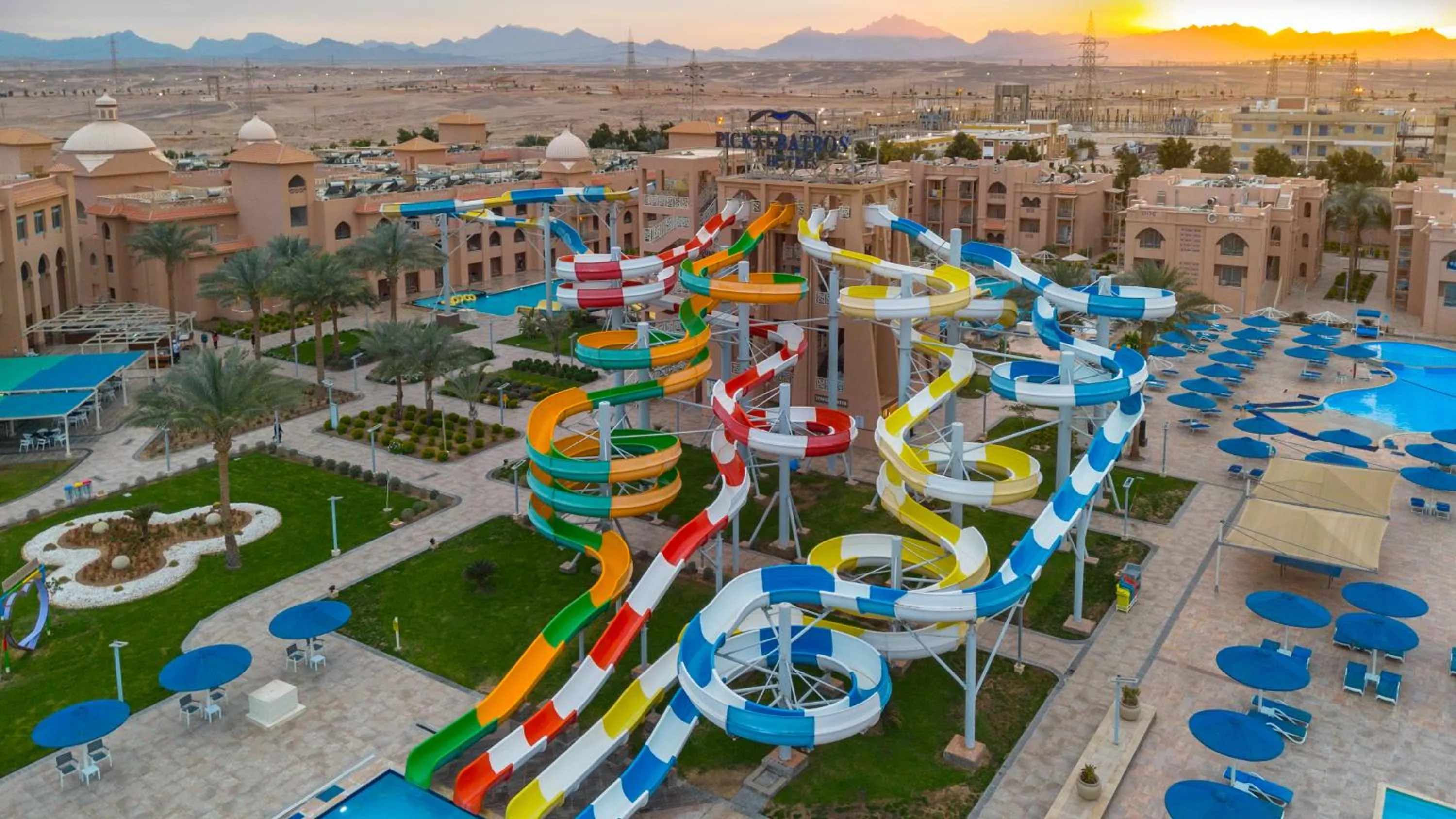 Bird's eye view in Pickalbatros Aqua Park Resort - Hurghada