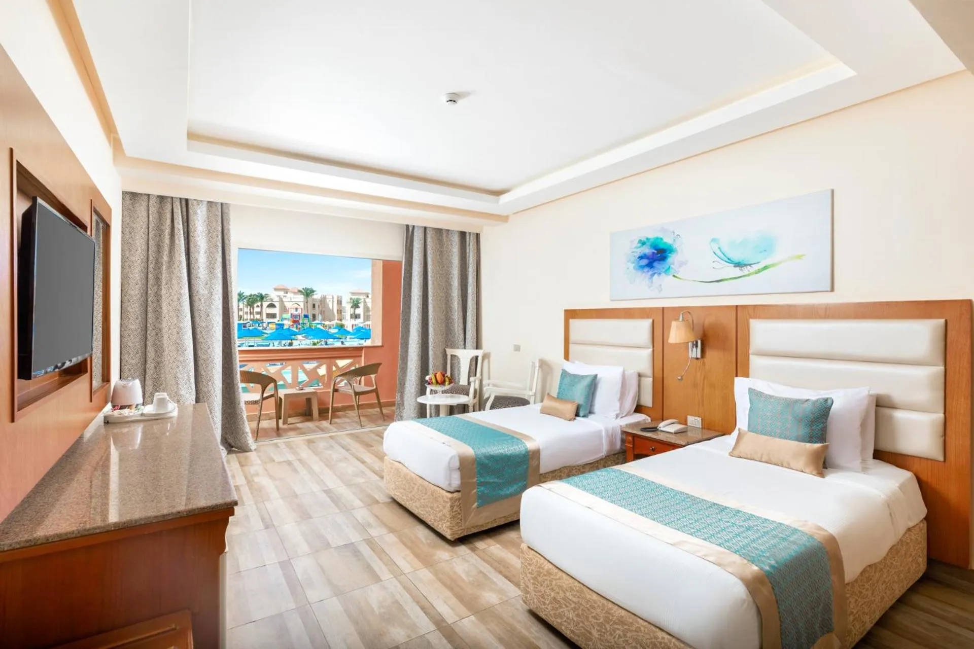 Bed in Pickalbatros Aqua Park Resort - Hurghada