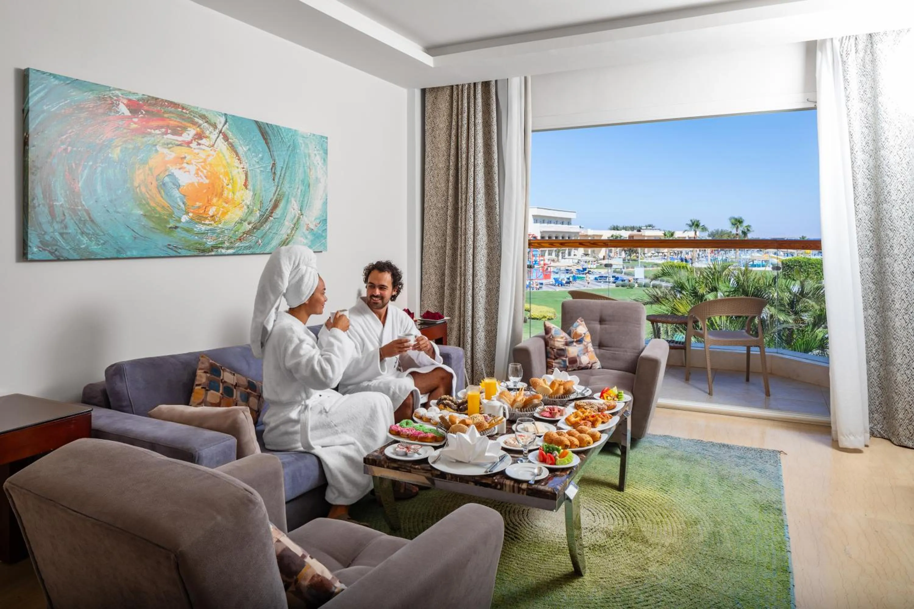 Garden in Pickalbatros Royal Moderna Sharm "Aqua Park"- All inclusive