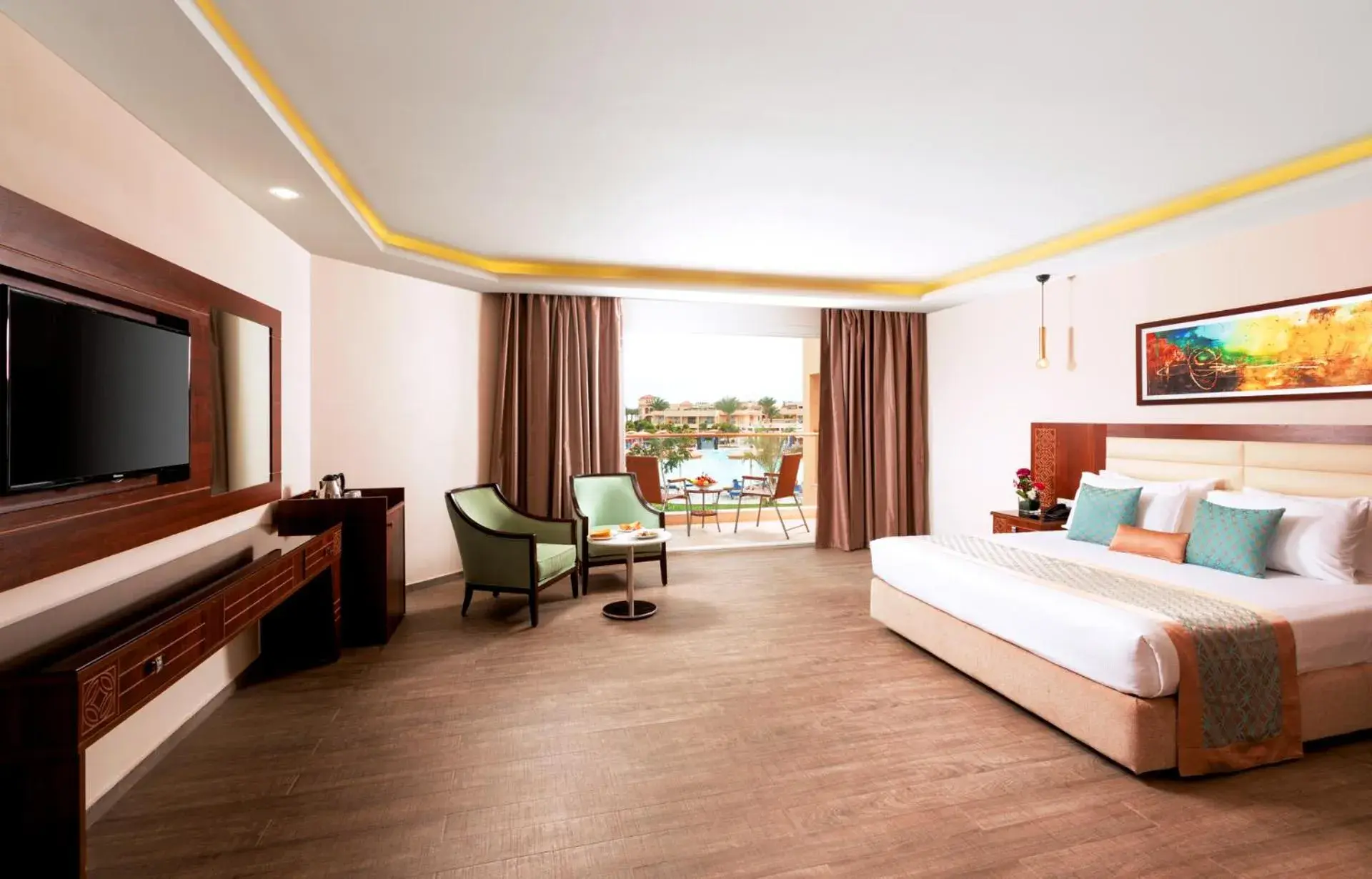 Deluxe Double or Twin Room with Pool View in Pickalbatros Royal Moderna Sharm "Aqua Park" Deluxe Double or Twin Room with Pool View in Pickalbatros Royal Moderna Sharm "Aqua Park"