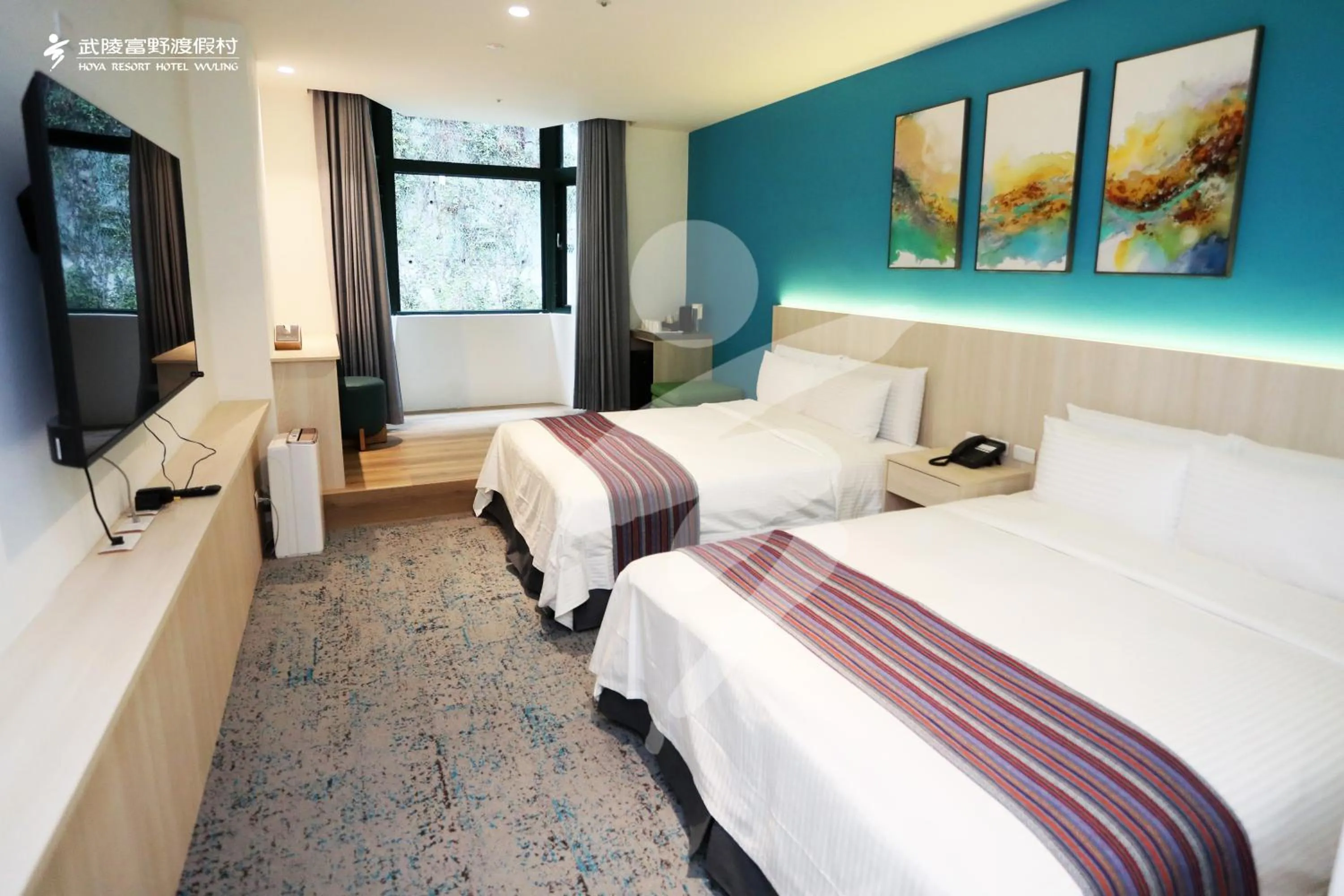 Photo of the whole room, Bed in Hoya Resort, Wuling