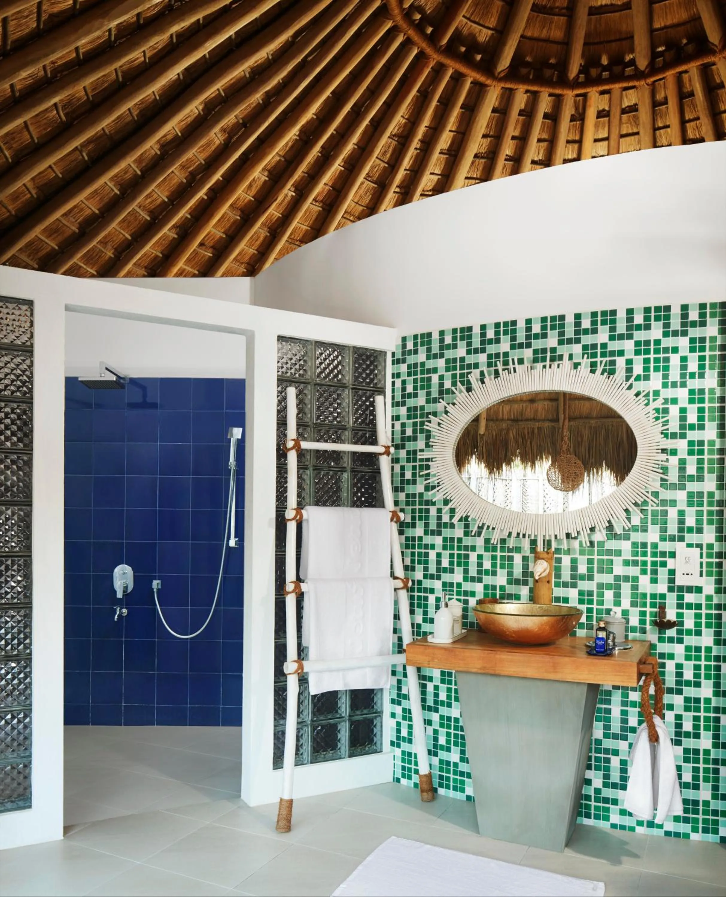 Shower in Jetwing Surf & Safari, A Luxury Reserve