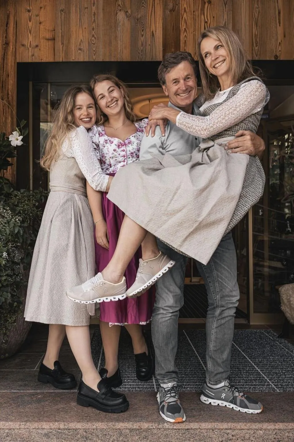 Family in Alpvita Piz Tasna