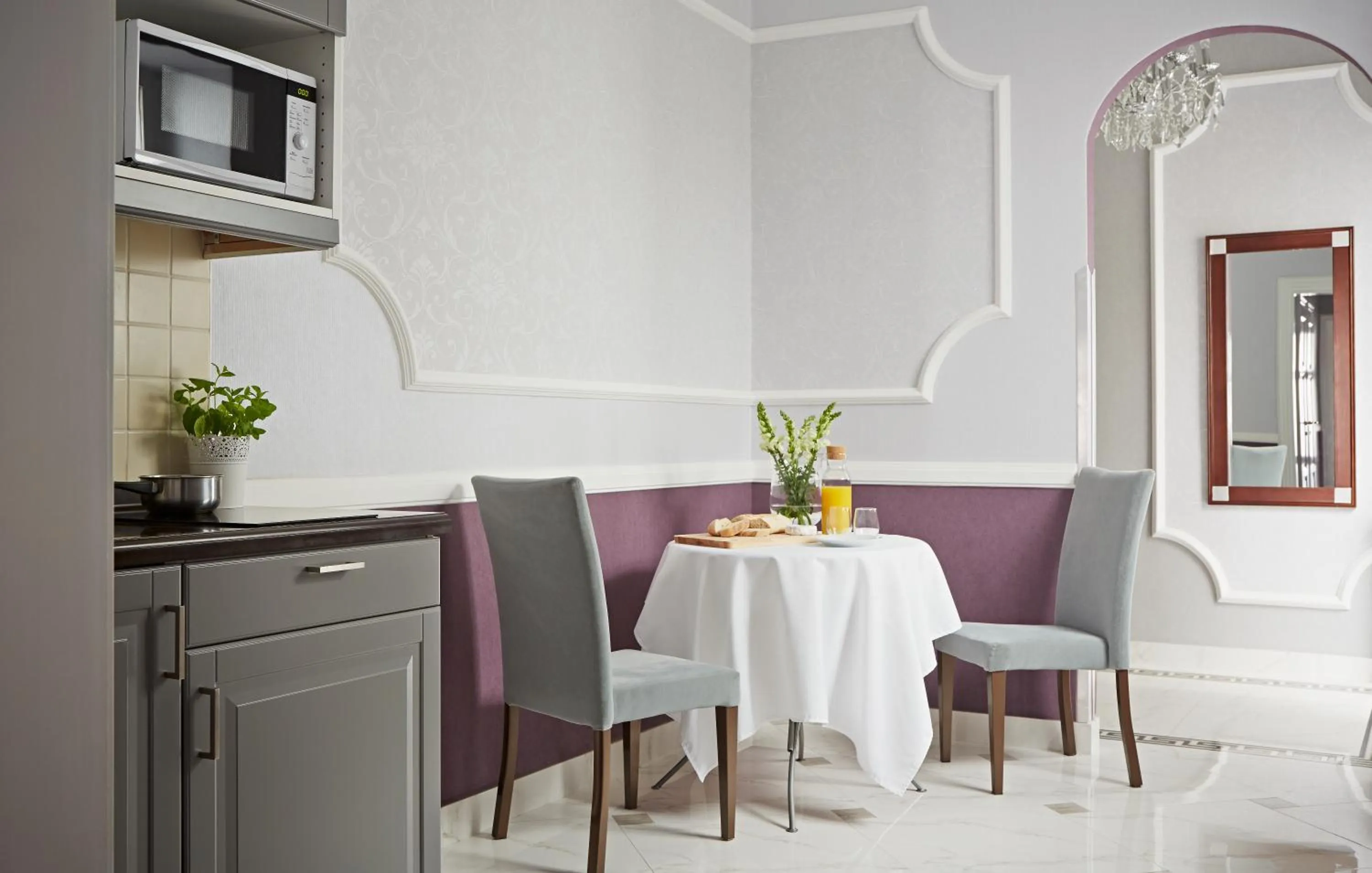 Kitchen or kitchenette in Apartments Almandine