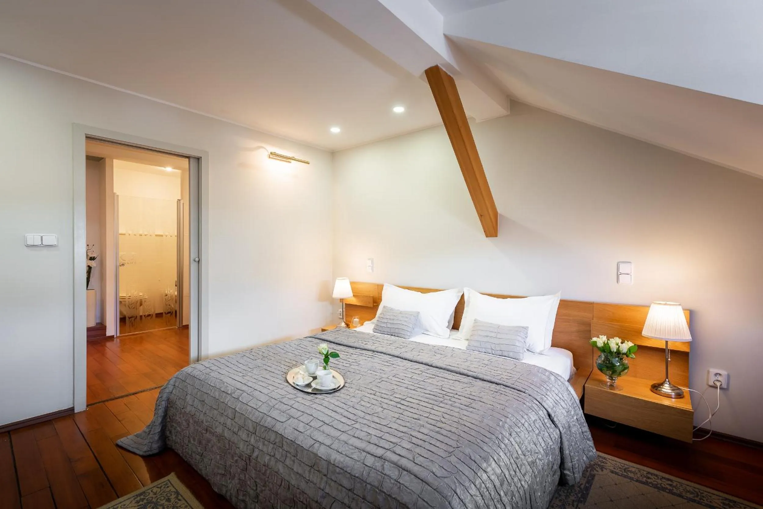 Bedroom, Bed in Apartments Almandine