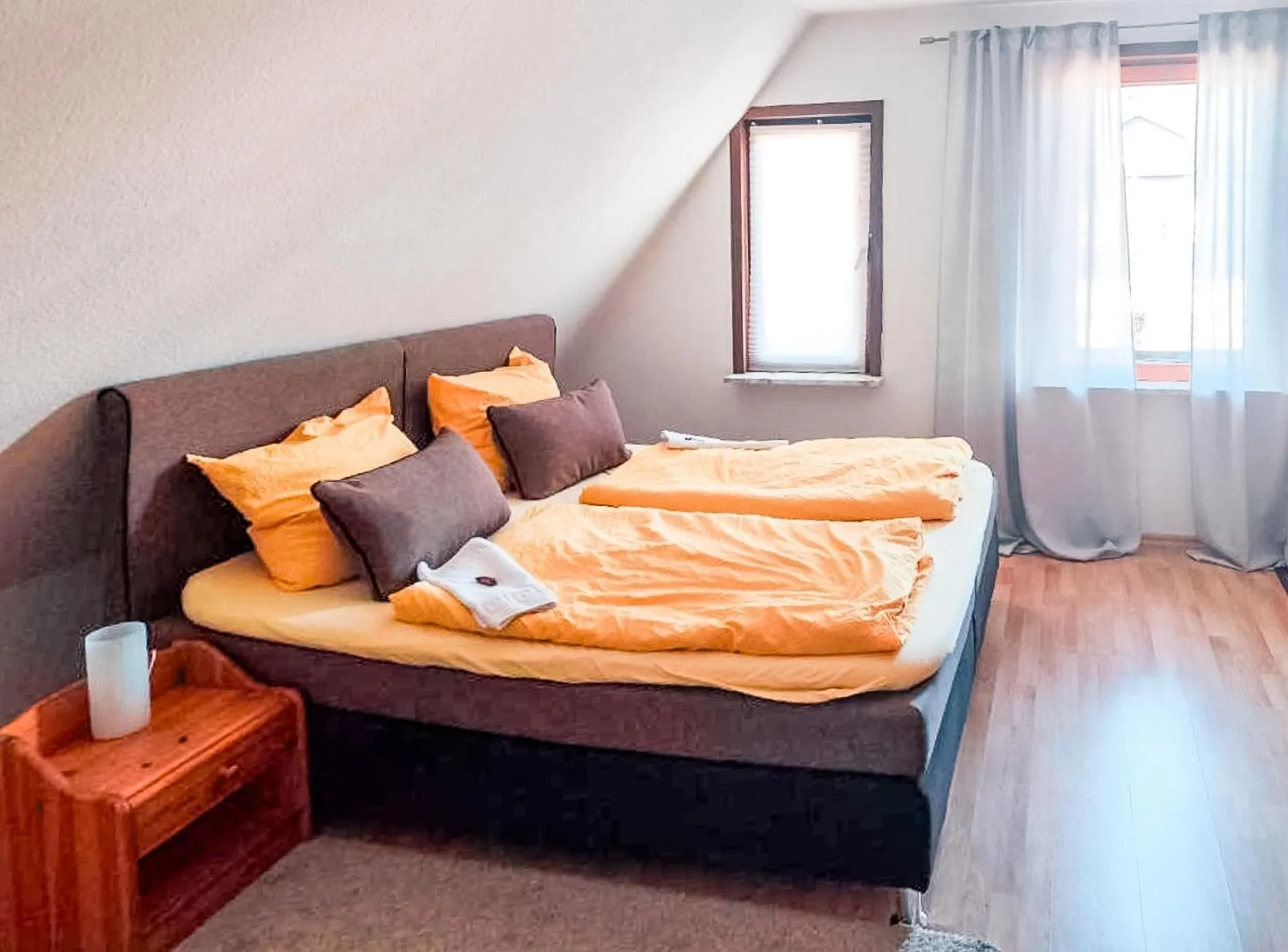 Bed in Hotel Carlsruh