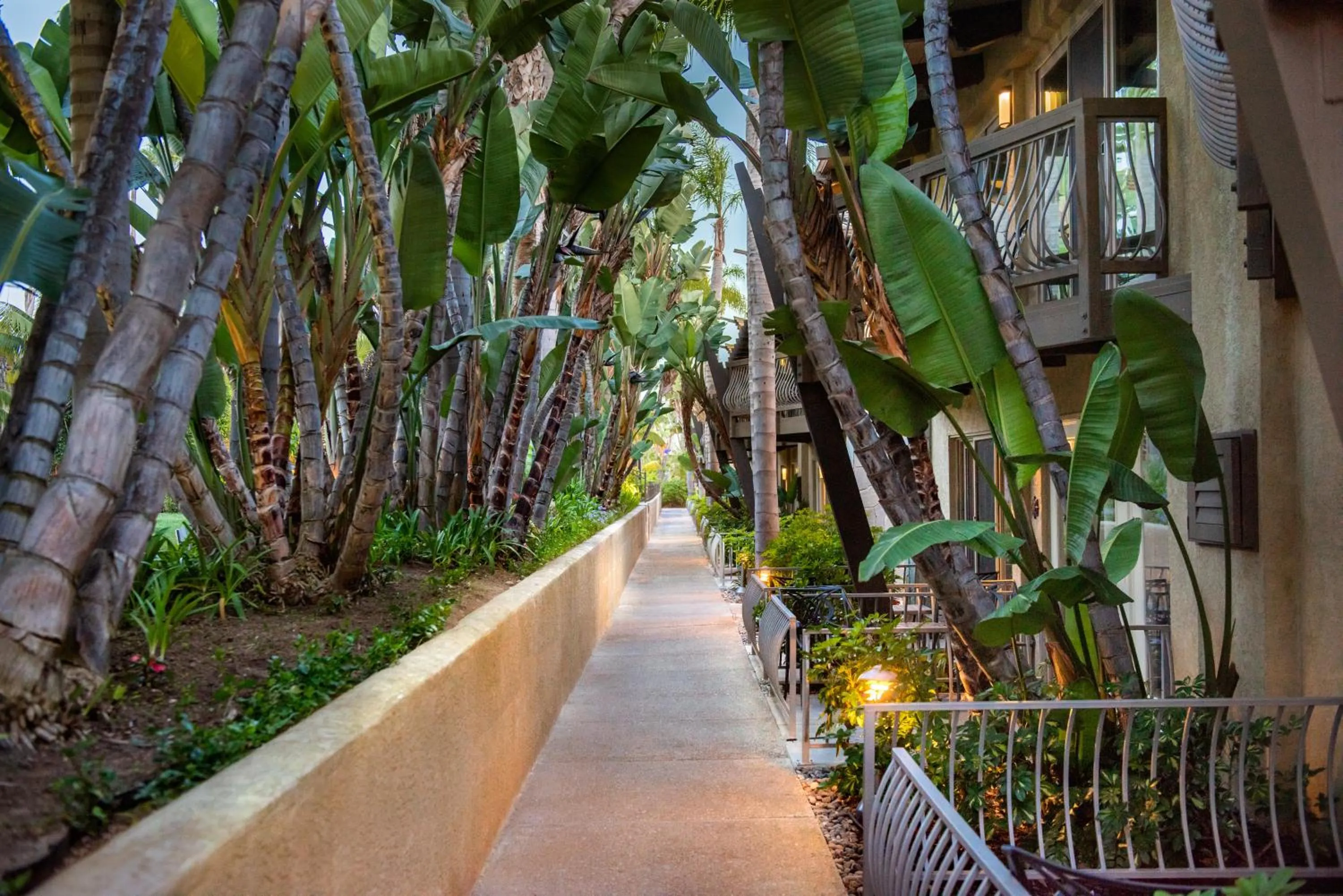 Garden in Humphreys Half Moon Inn