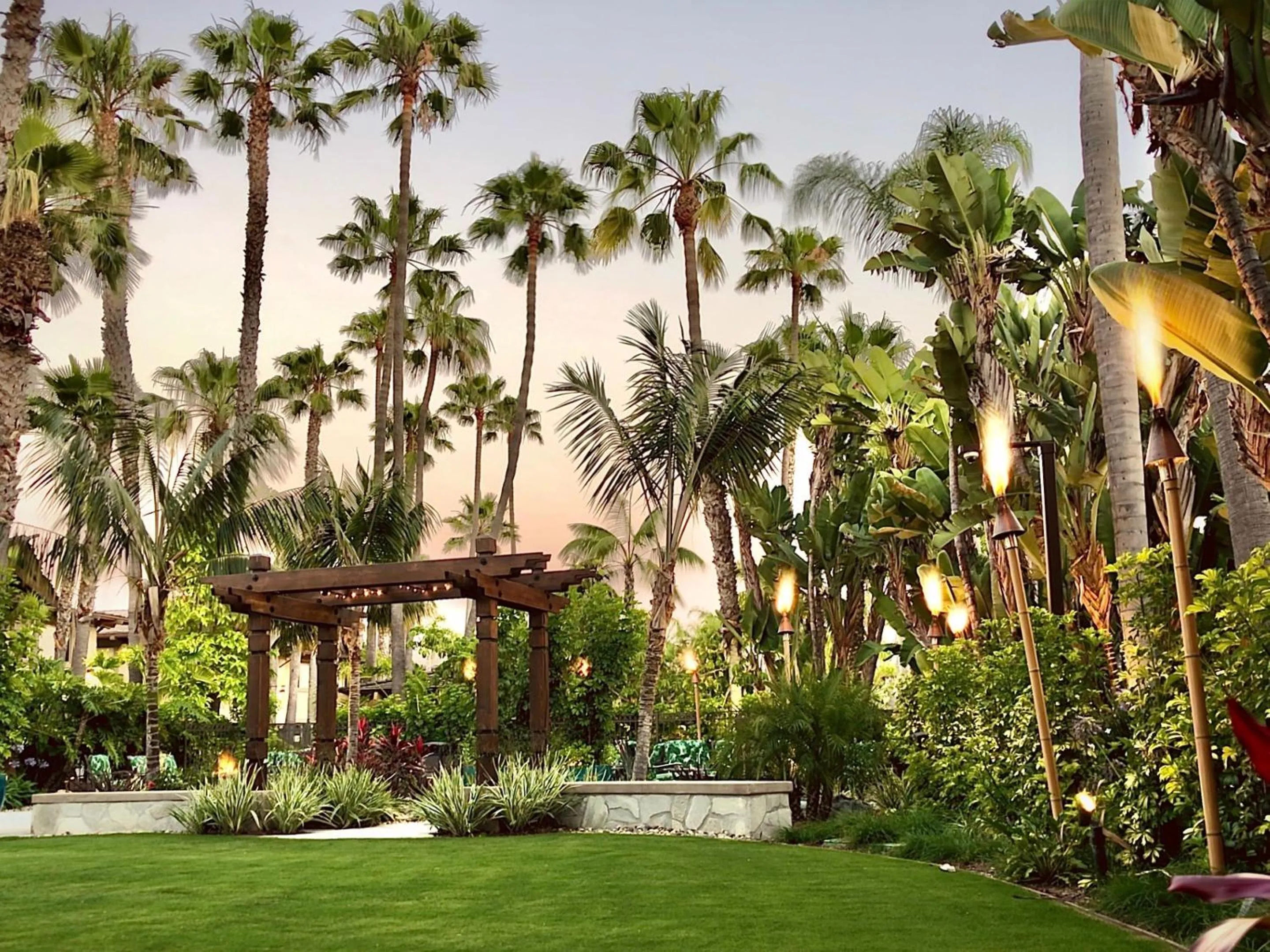 Garden in Humphreys Half Moon Inn