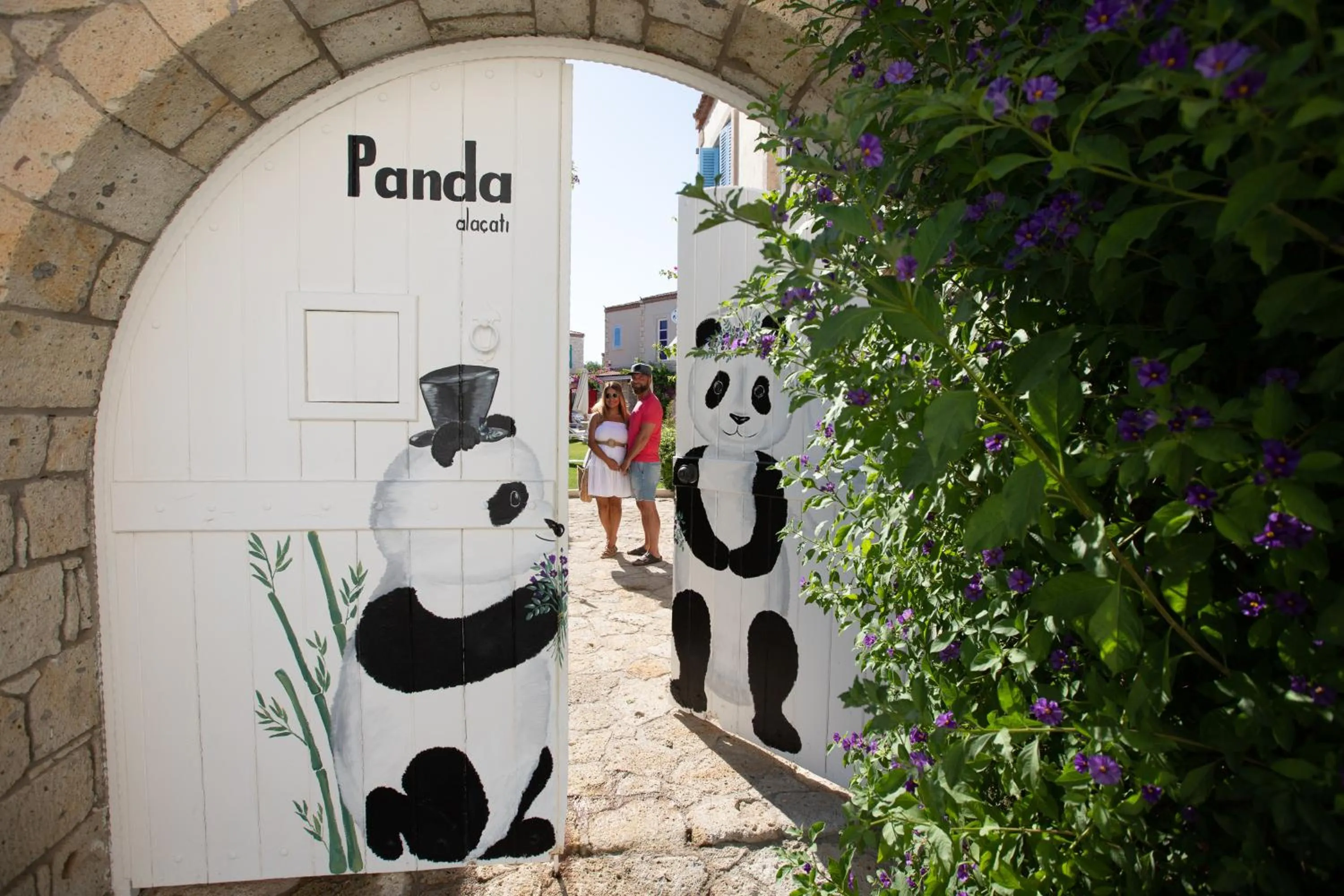 Facade/entrance in Panda Alacati Hotel