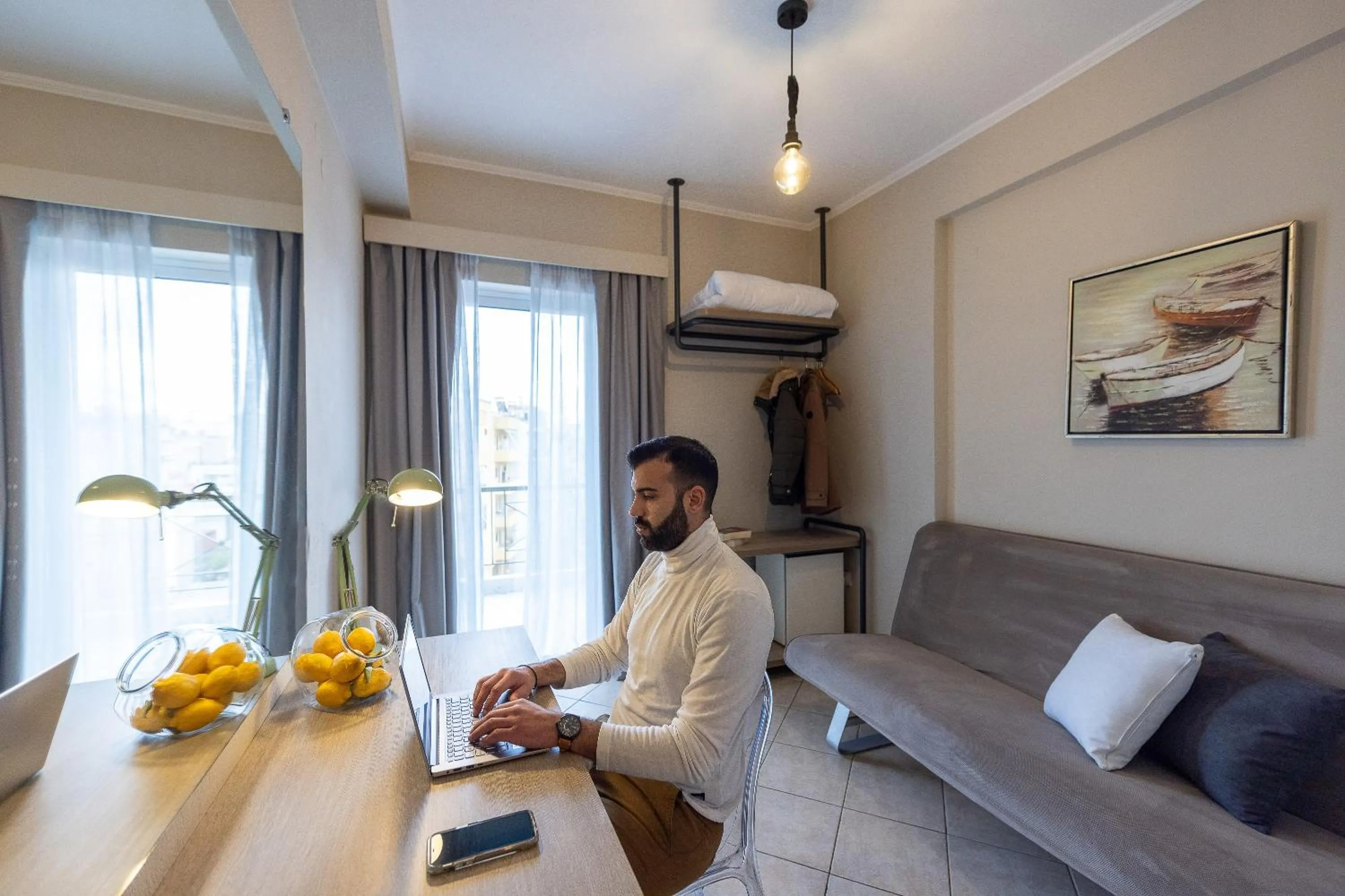 Living room in Nantin Hotel Ioannina