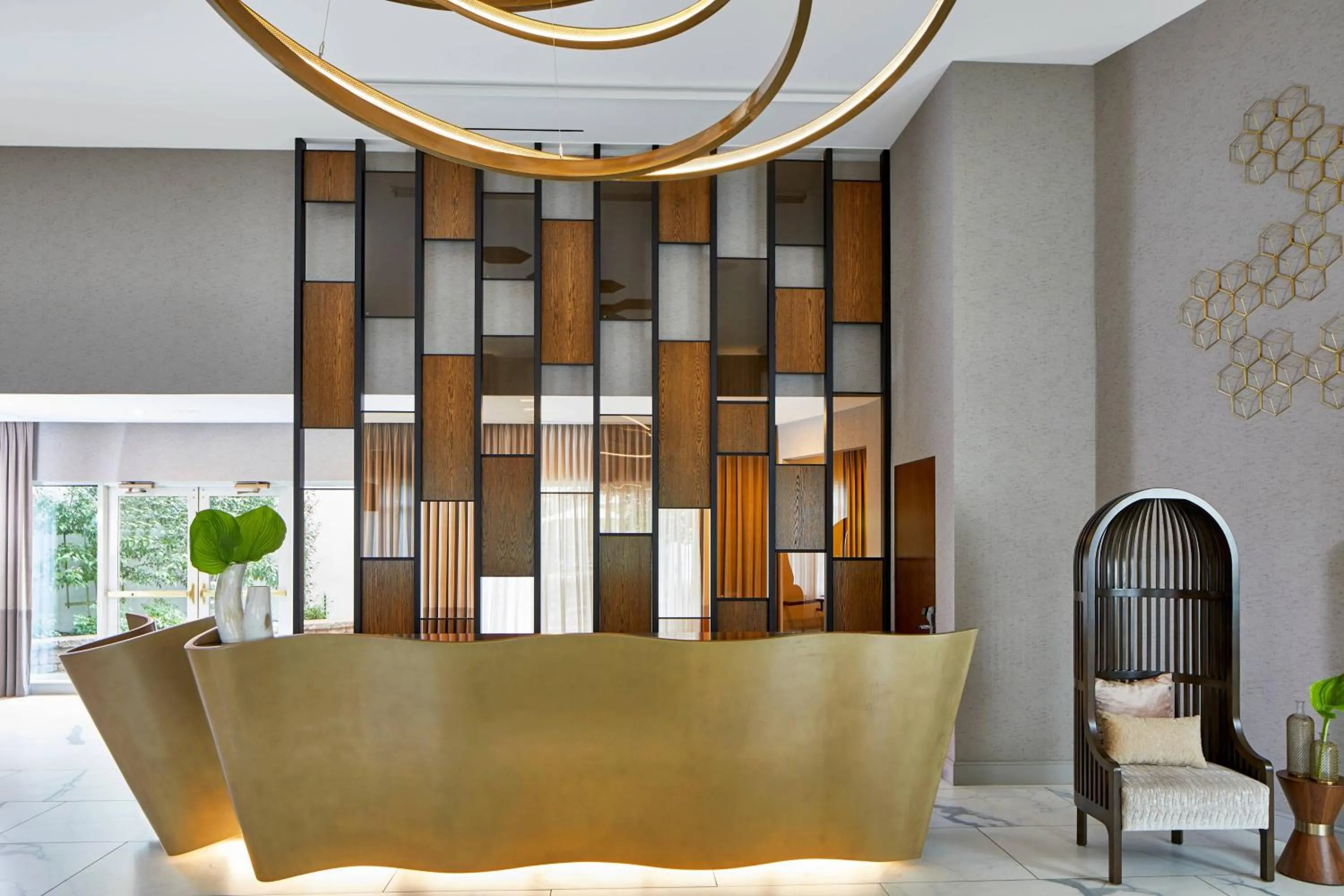 Lobby or reception in The Del Monte Lodge Renaissance Rochester Hotel & Spa