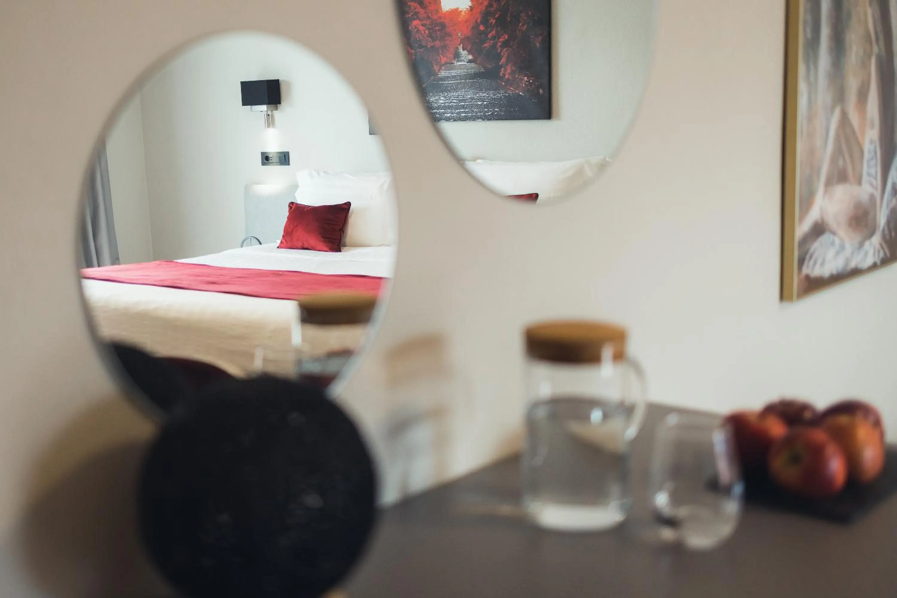 Decorative detail, Bed in Akti Hotel Ioannina