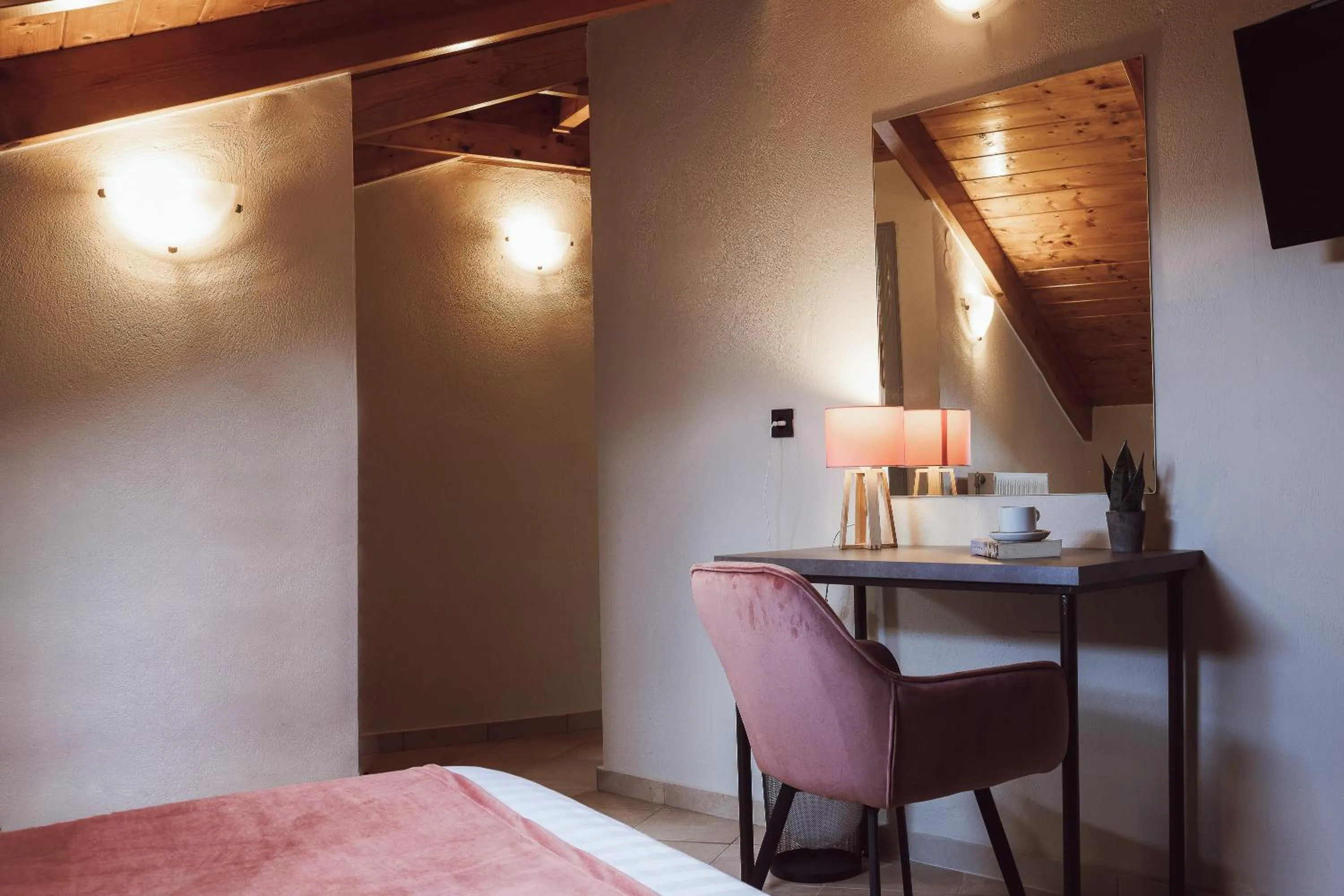 Decorative detail, Bed in Akti Hotel Ioannina