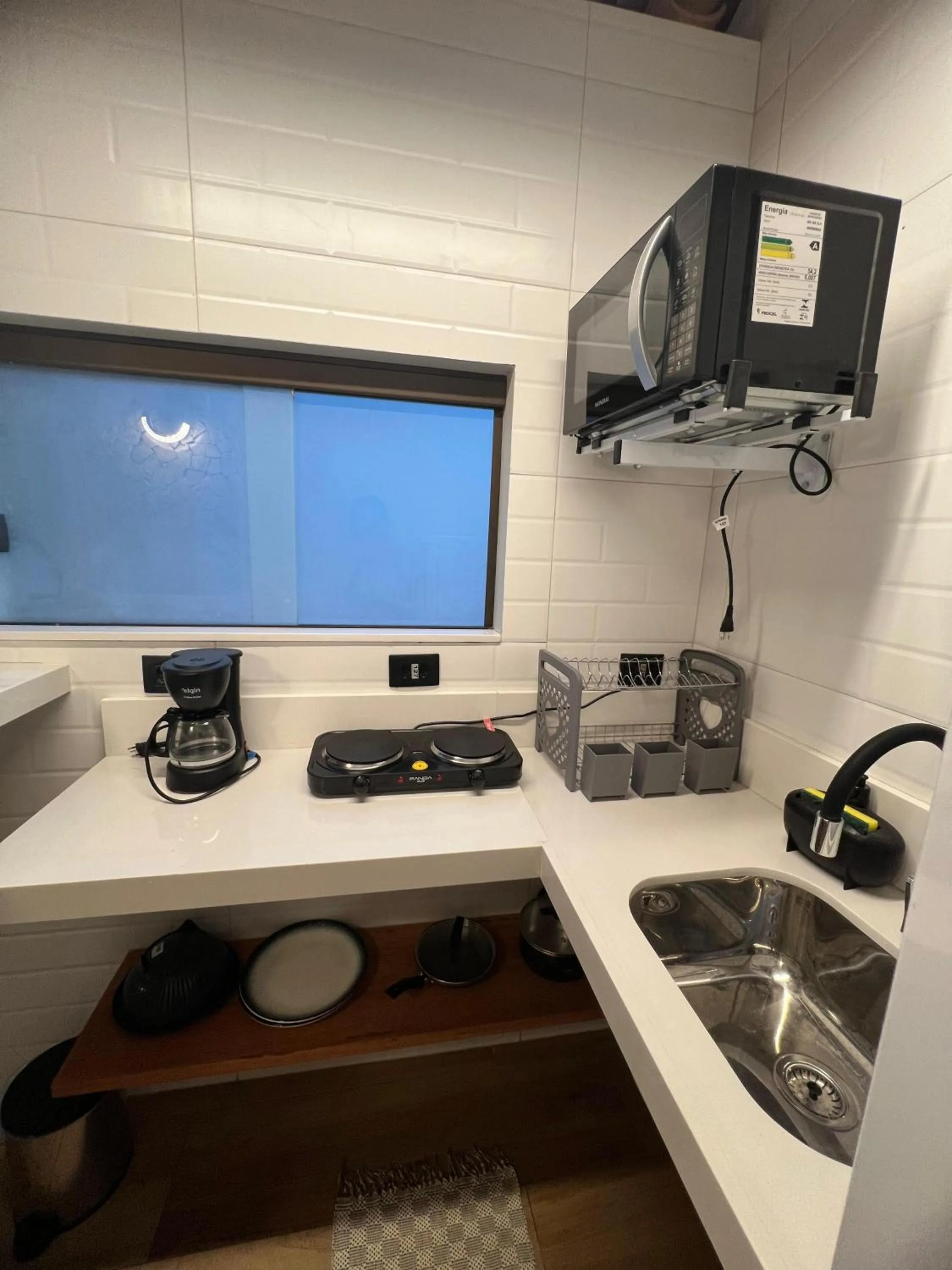 Kitchen or kitchenette in Pousada Praia Bela