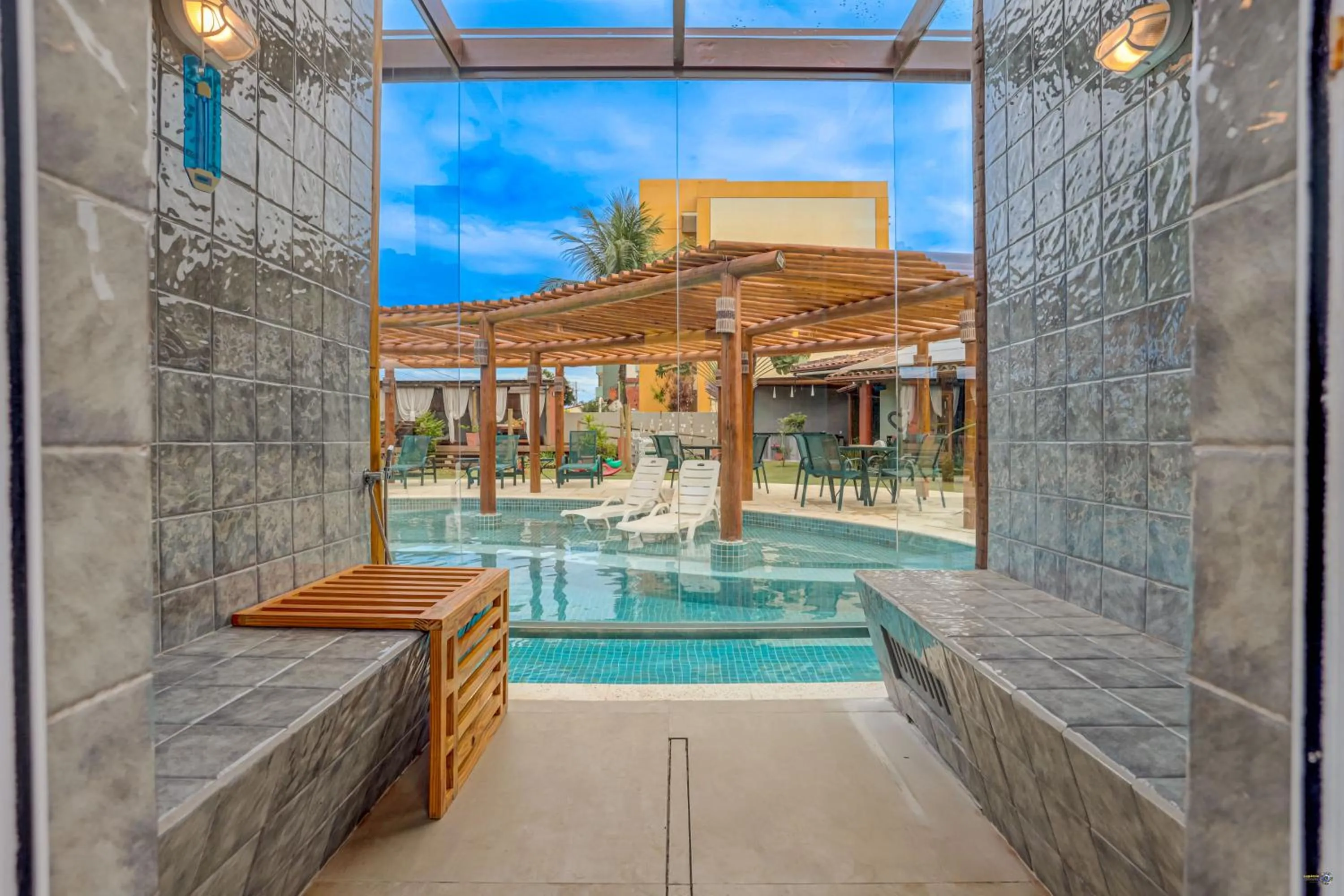 Sauna in Pousada Praia Bela