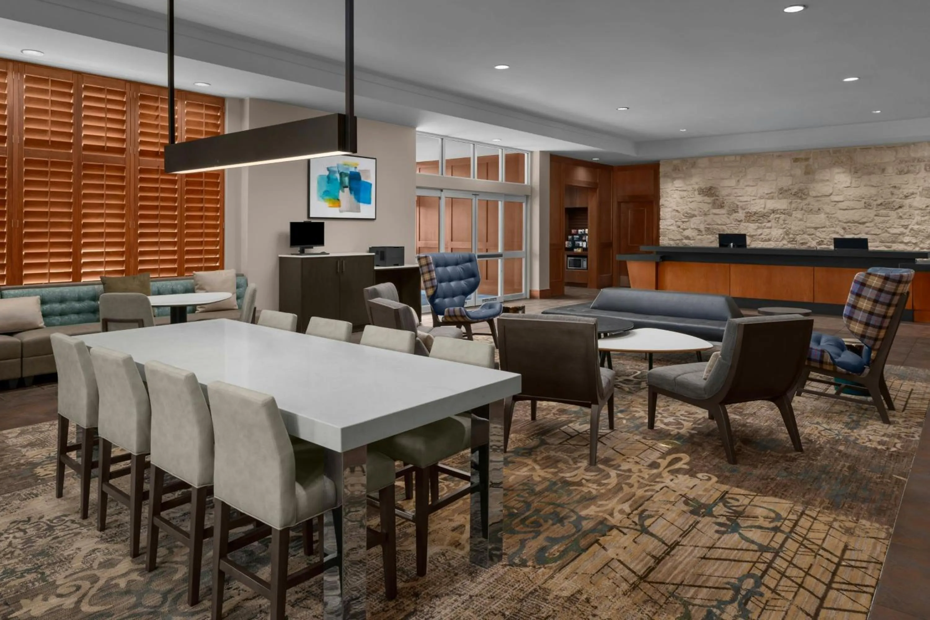 Lobby or reception in Residence Inn by Marriott San Antonio Six Flags at The RIM