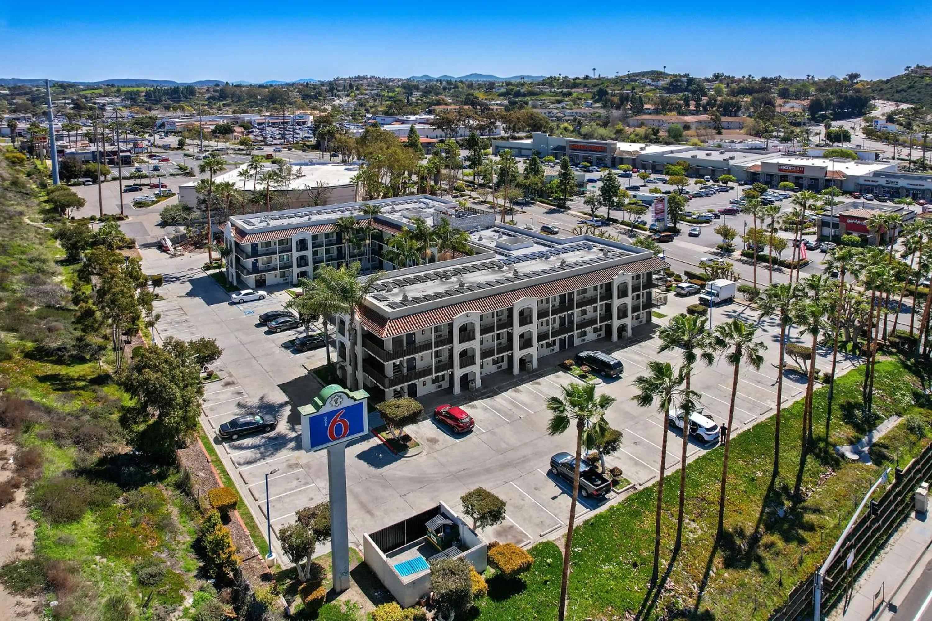 Property building in Motel 6-Oceanside, CA