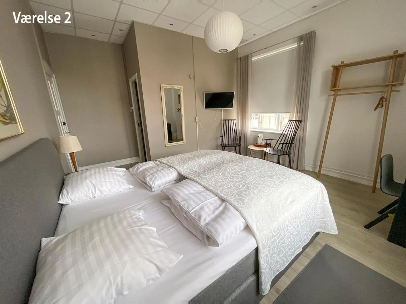 Bed in Hotel Højslev Kro