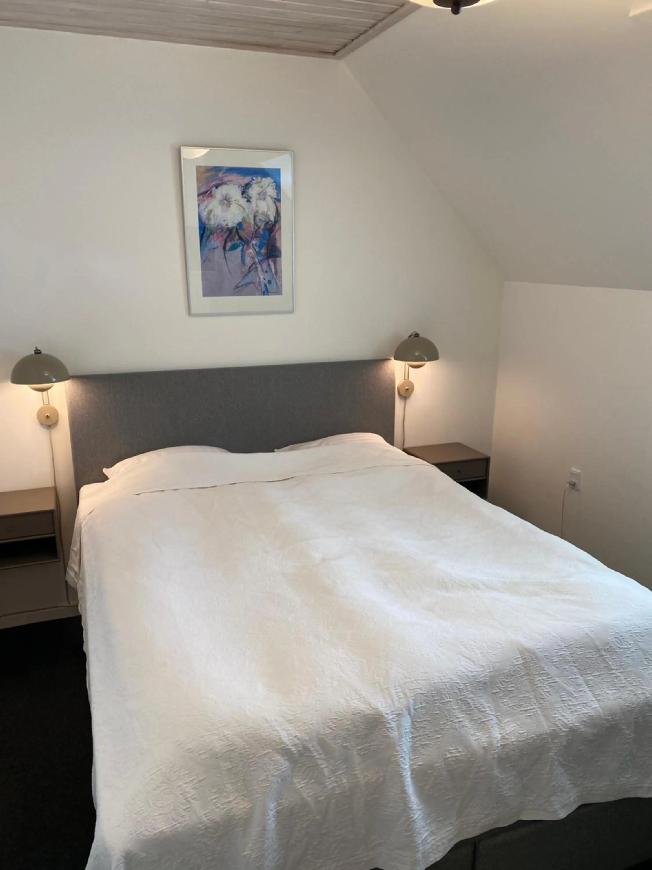 Bed in Hotel Højslev Kro