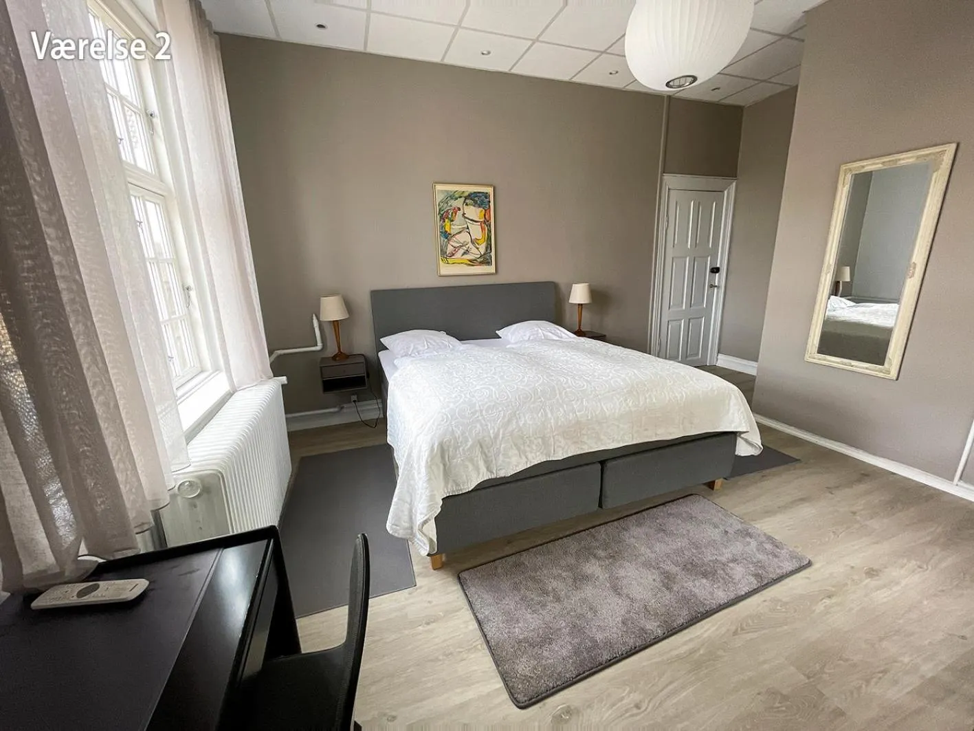 Bed in Hotel Højslev Kro