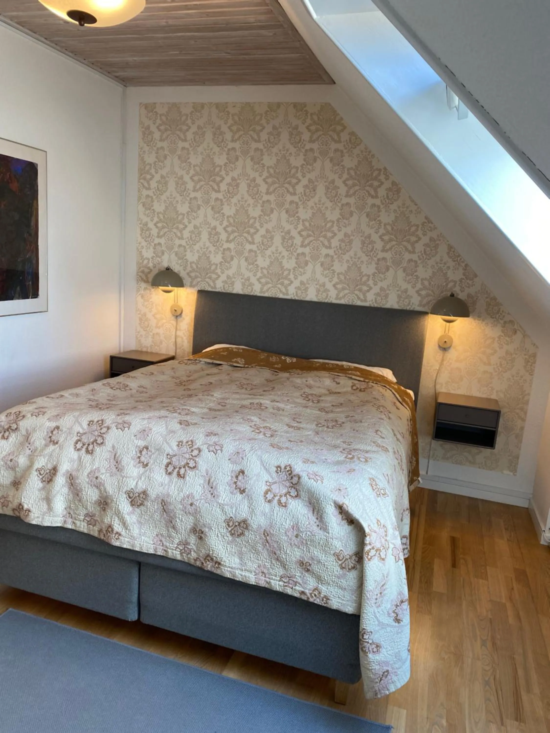 Bed in Hotel Højslev Kro