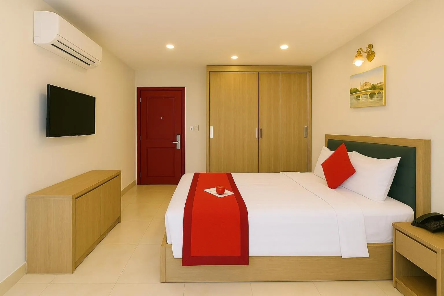 Bed in Green Star Hotel