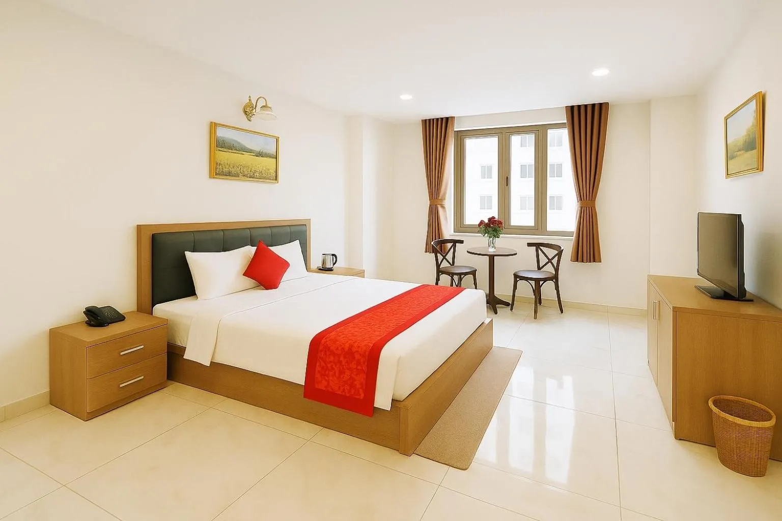 Bed in Green Star Hotel