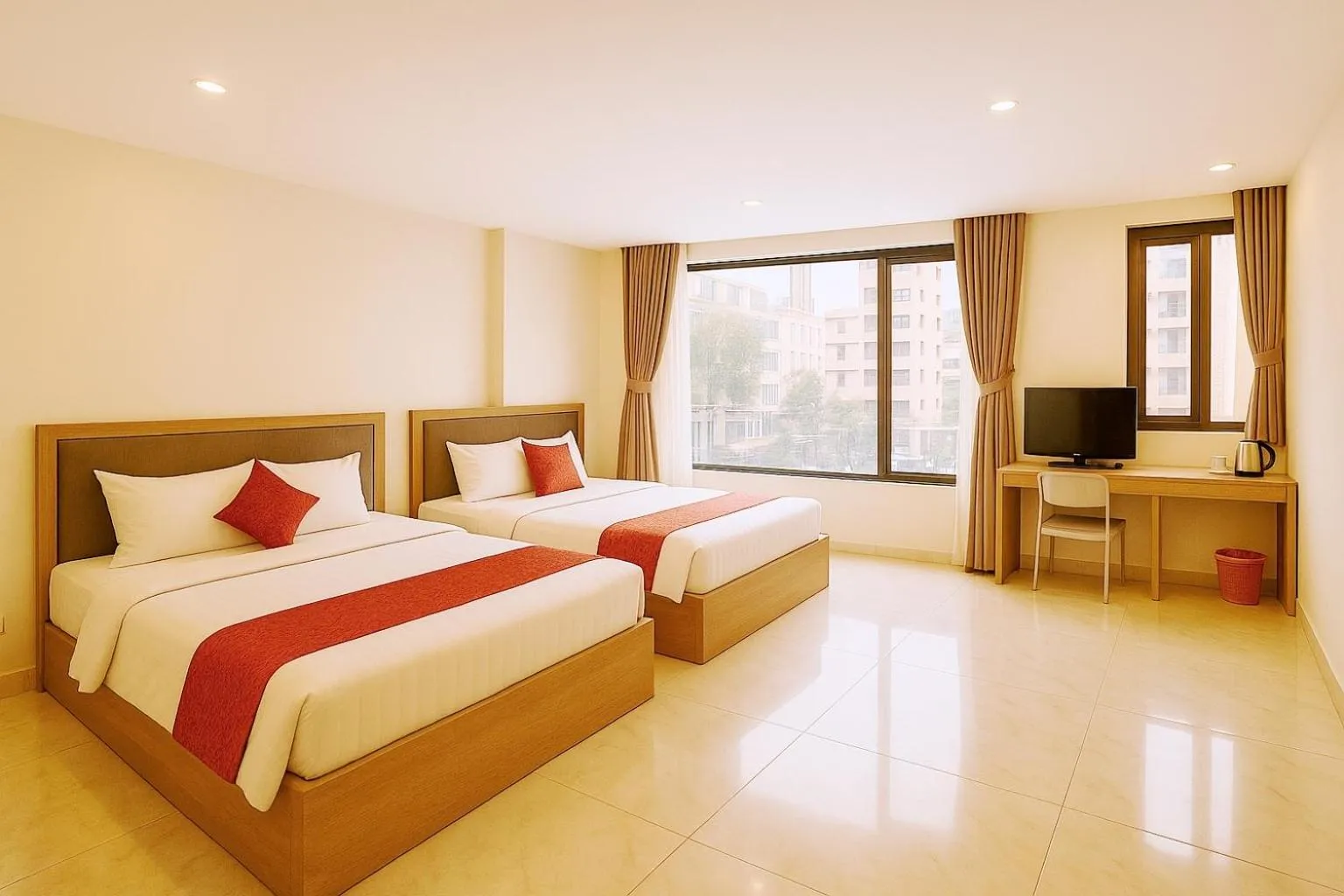 Bed in Green Star Hotel