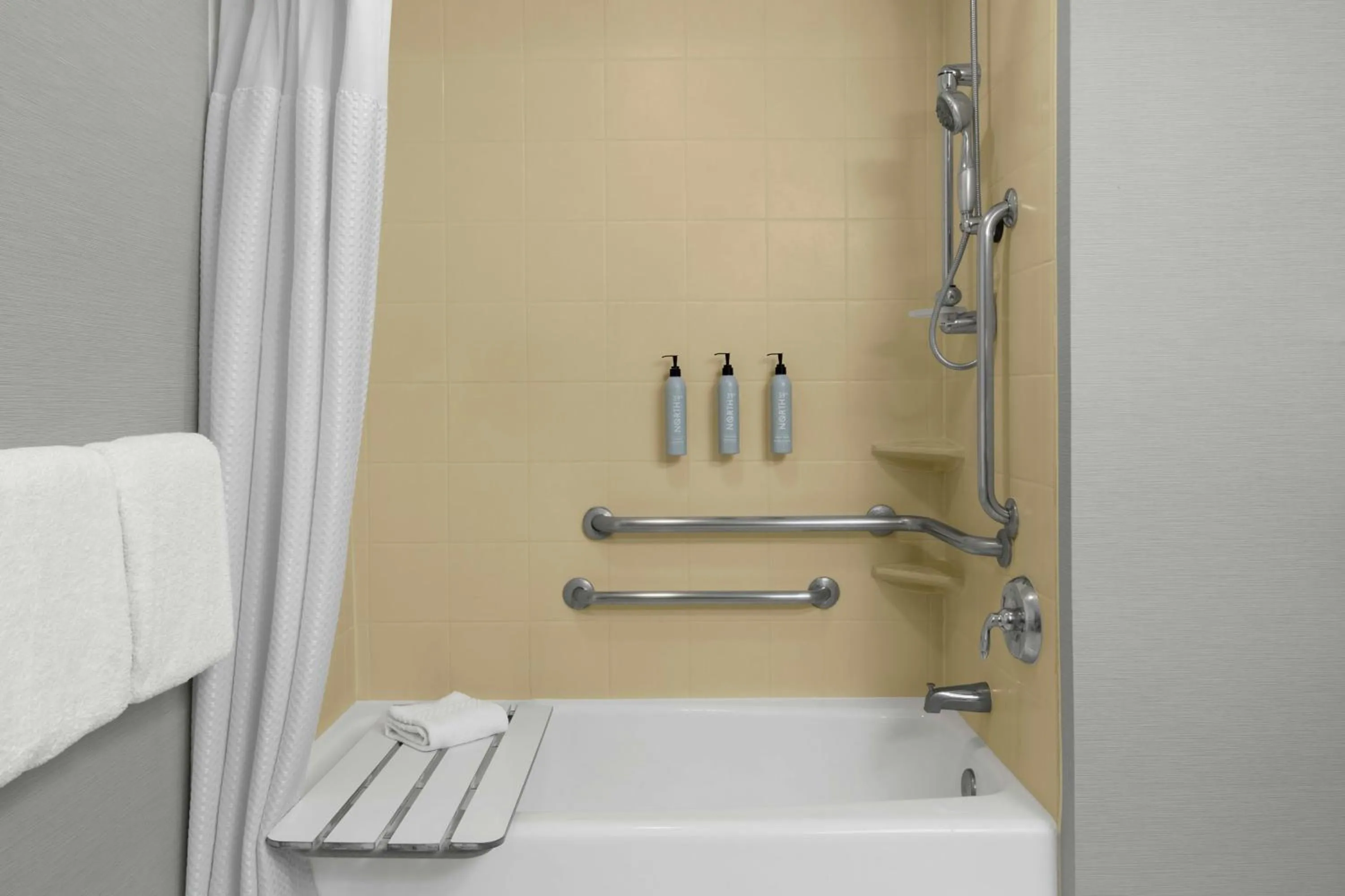 Bathroom in Courtyard by Marriott San Antonio Six Flags at The RIM