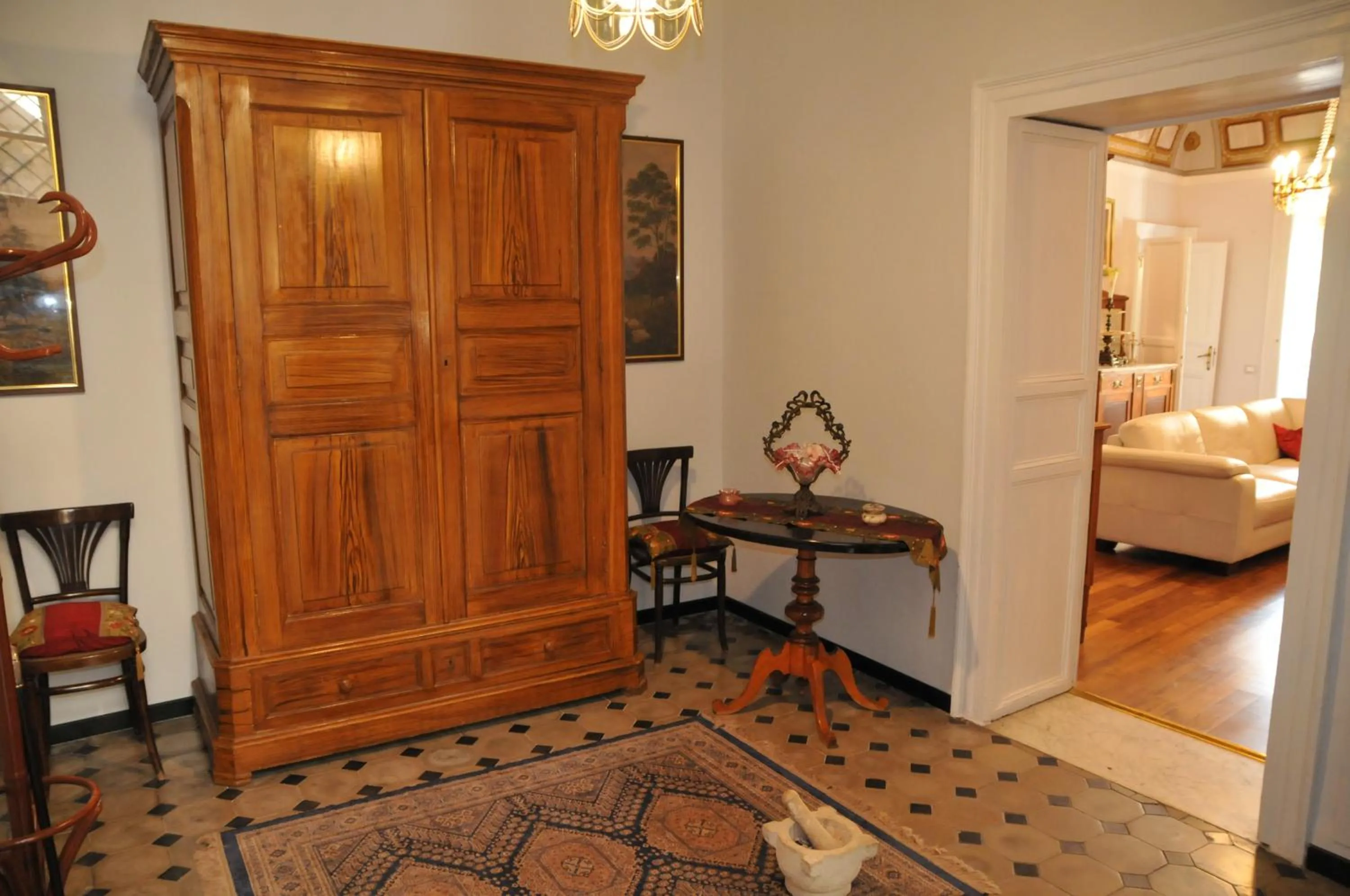 Seating area, Bed in Casa Sipione Papa