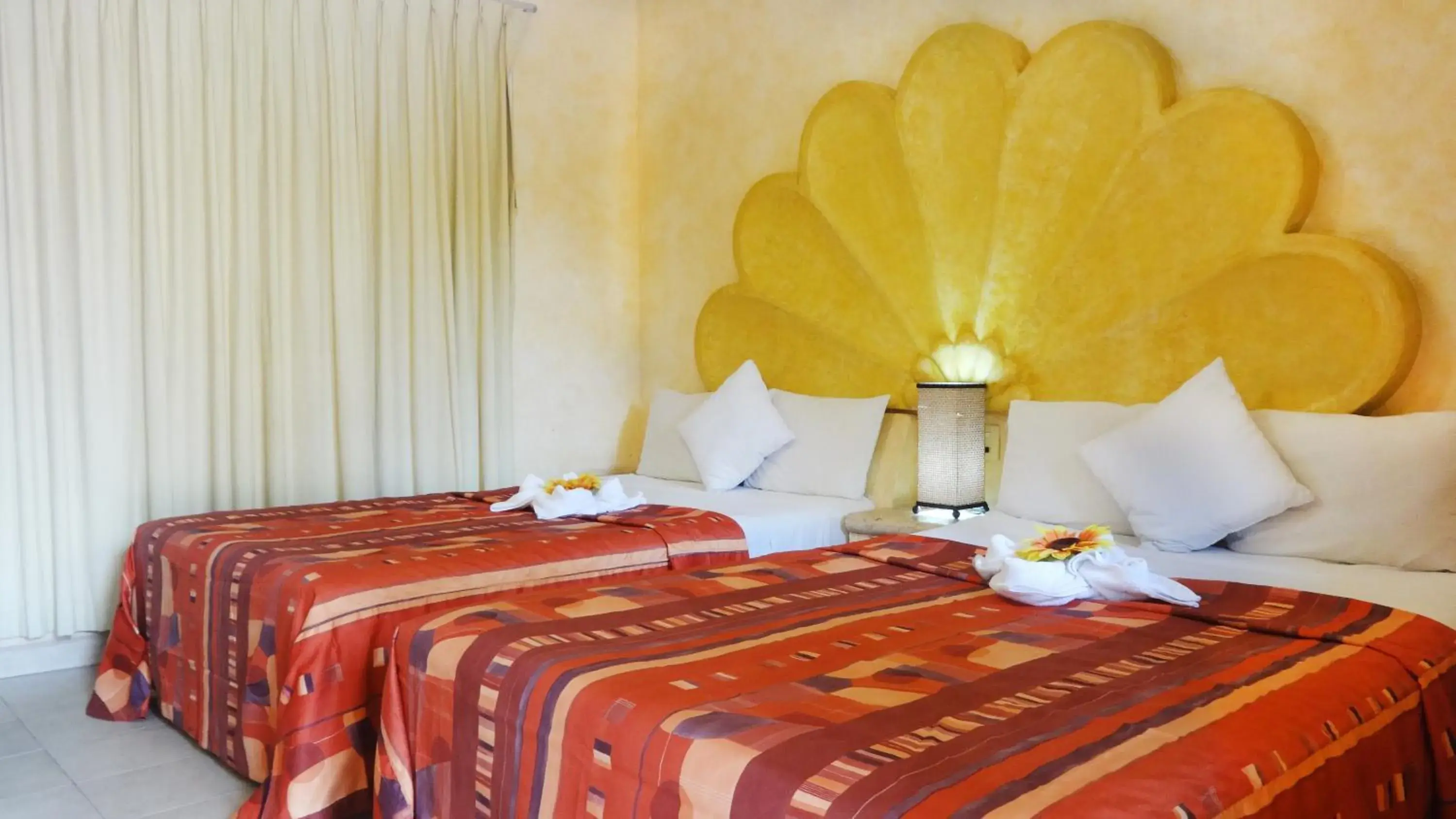 Double Room with Two Double Beds in Villas La Lupita Double Room with Two Double Beds in Villas La Lupita