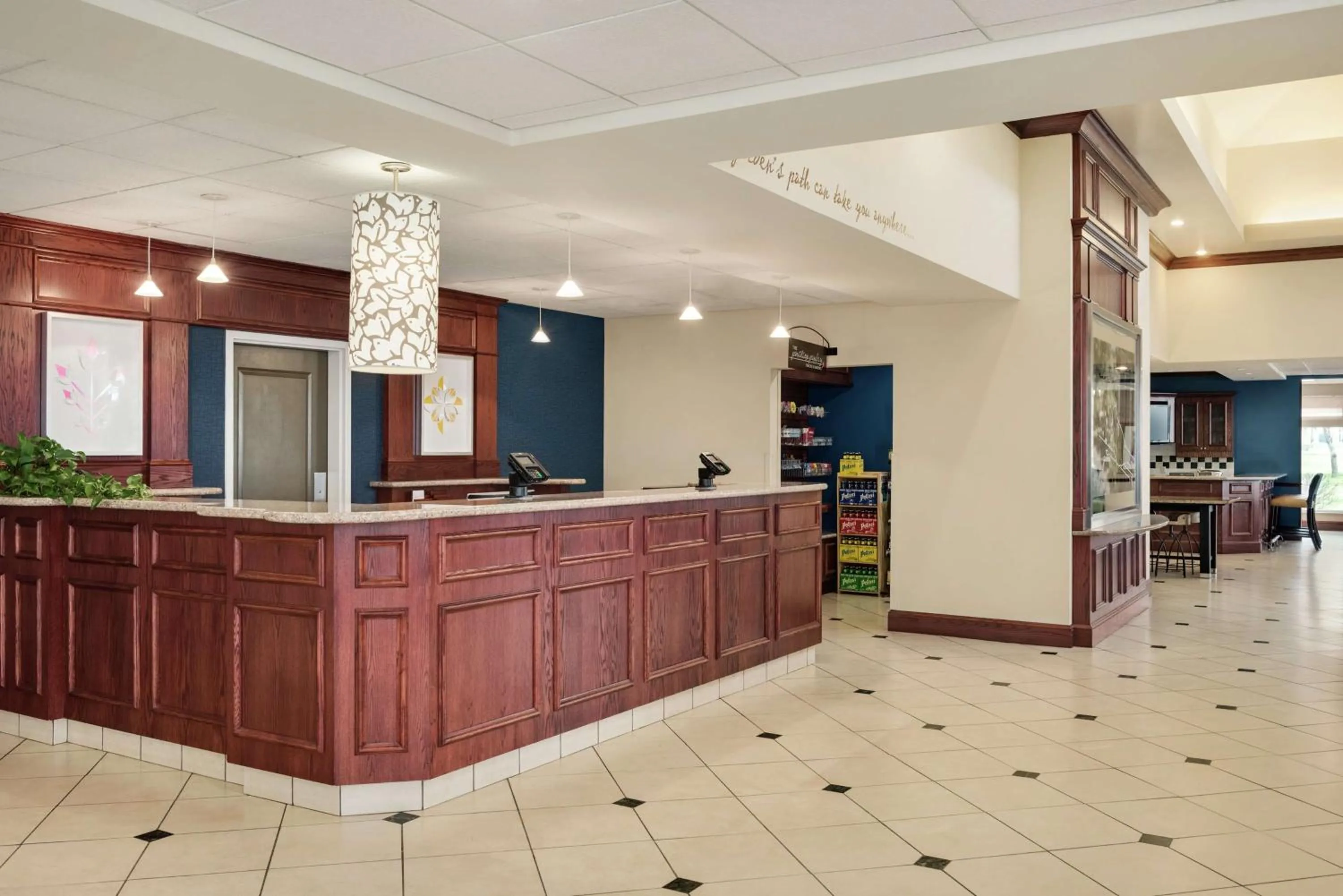 Lobby or reception in Hilton Garden Inn Dubuque Downtown