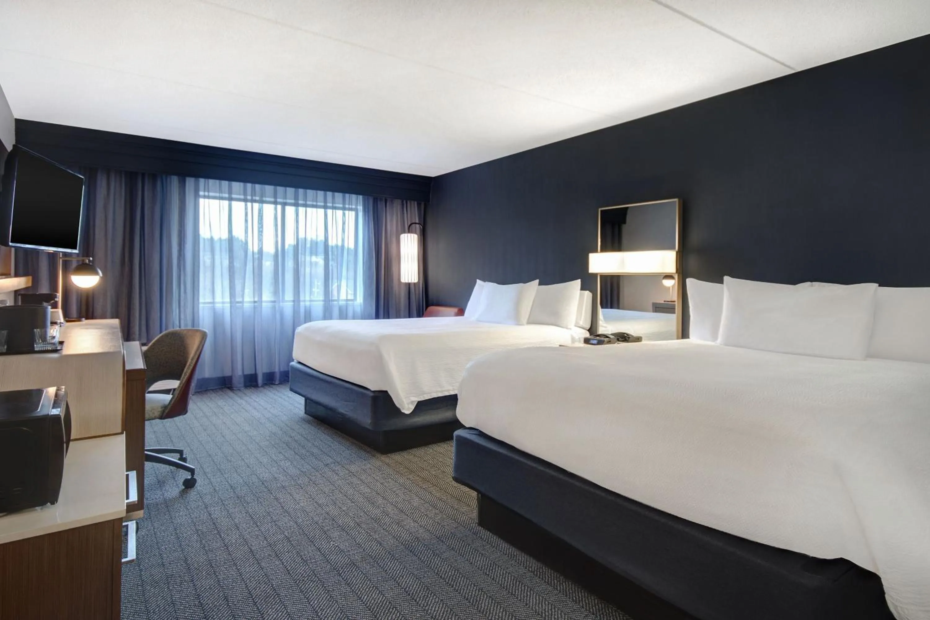 Photo of the whole room, Bed in Courtyard by Marriott State College