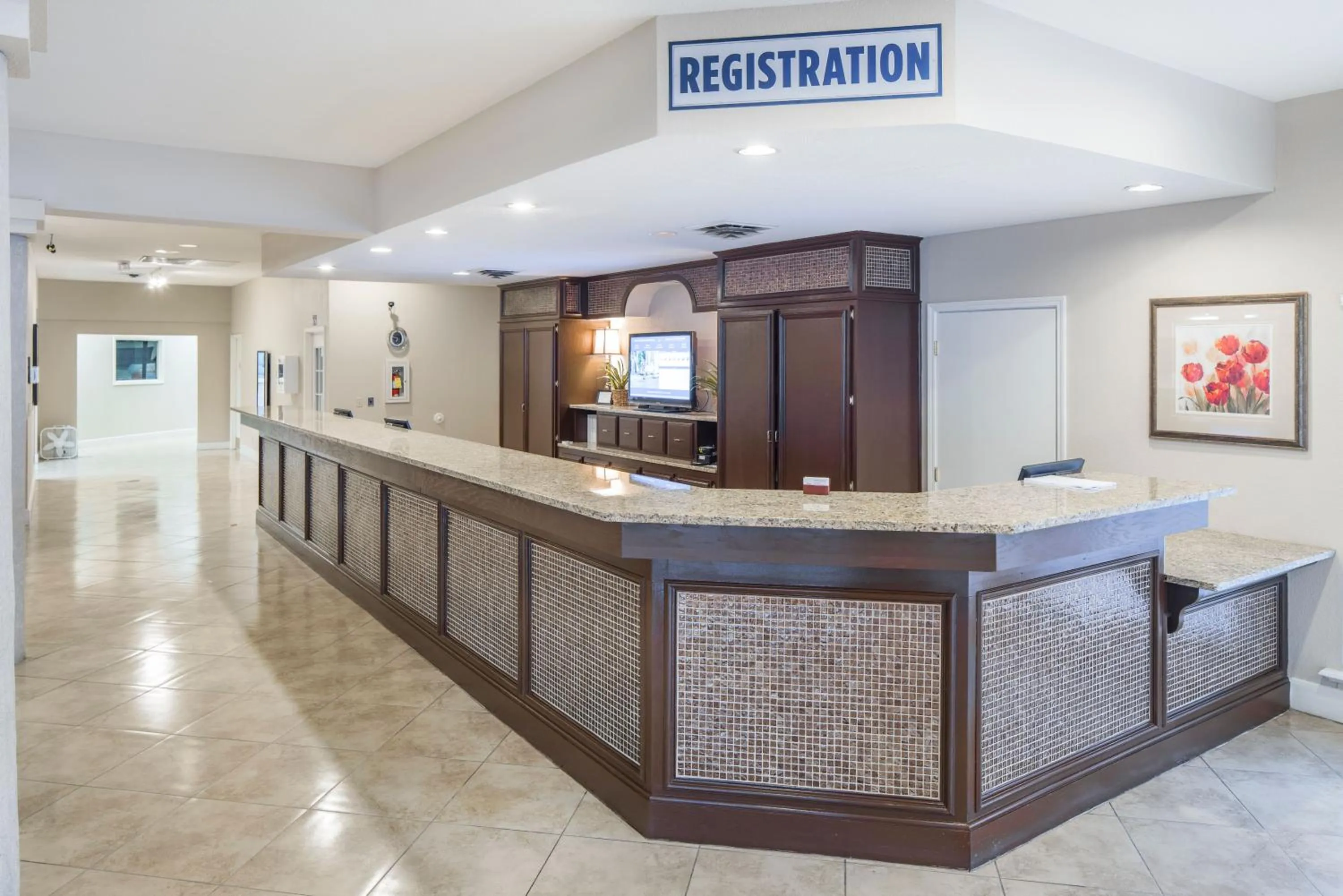 Lobby or reception in The Suites at Fall Creek