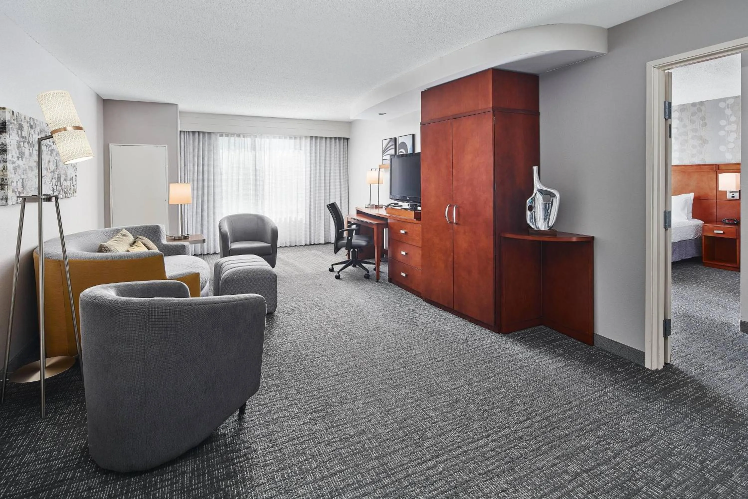 Living room in Courtyard Shreveport-Bossier City/Louisiana Boardwalk