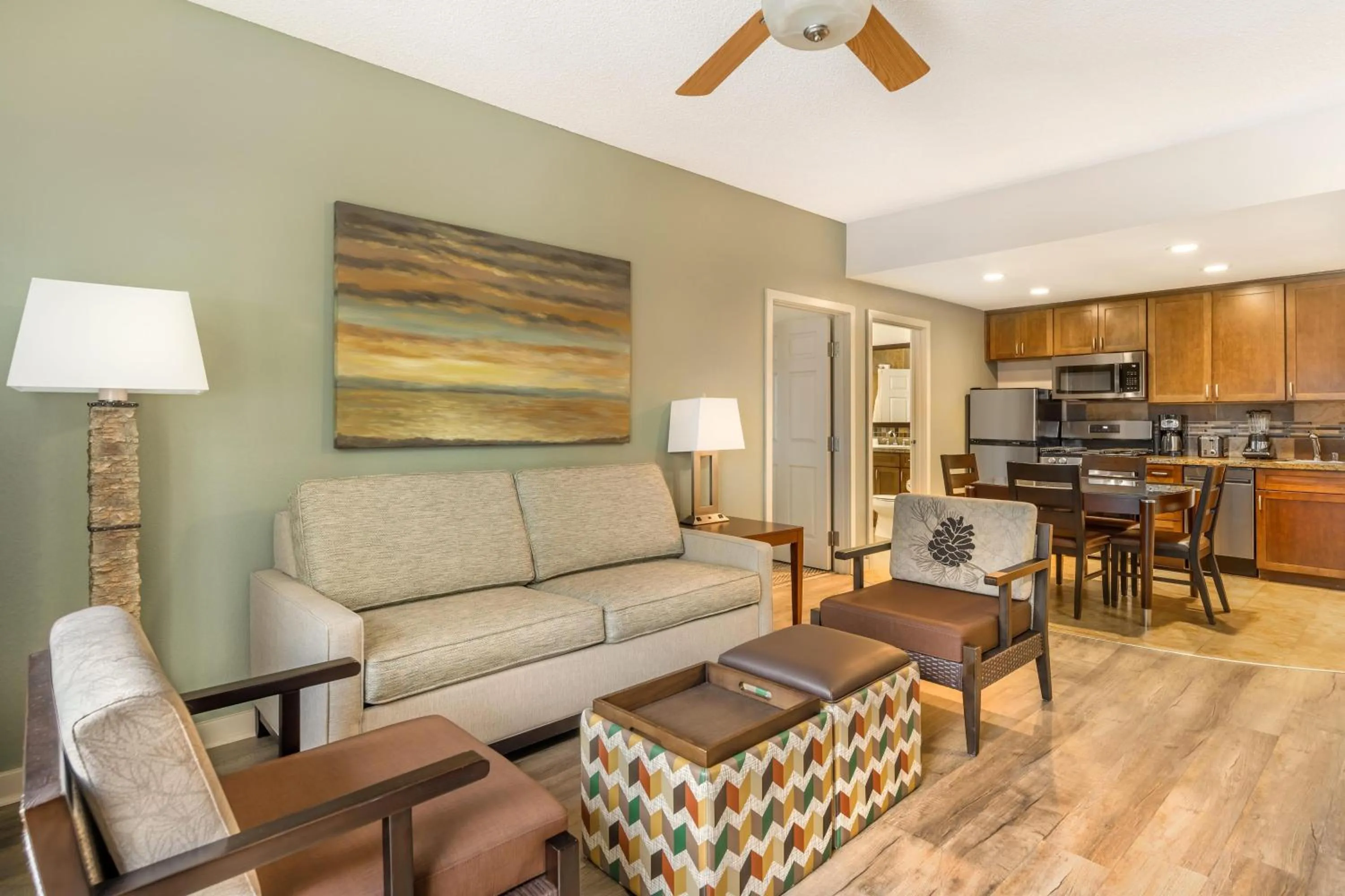 Living room in Hilton Vacation Club Lake Tahoe Resort South