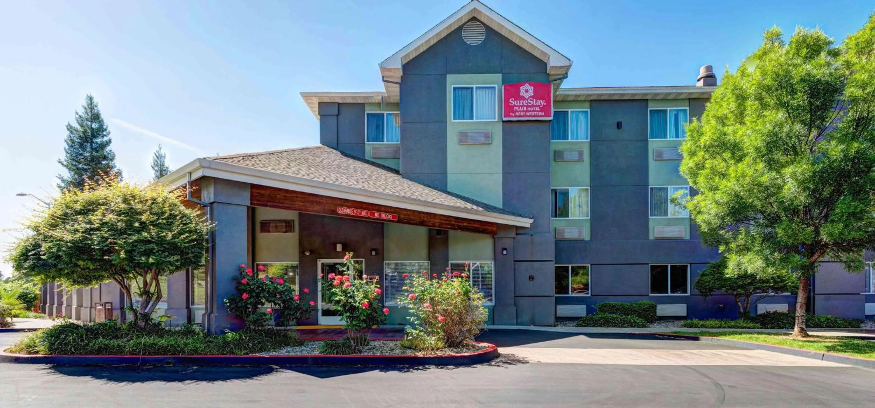 Property building in SureStay Plus Hotel by Best Western Redding