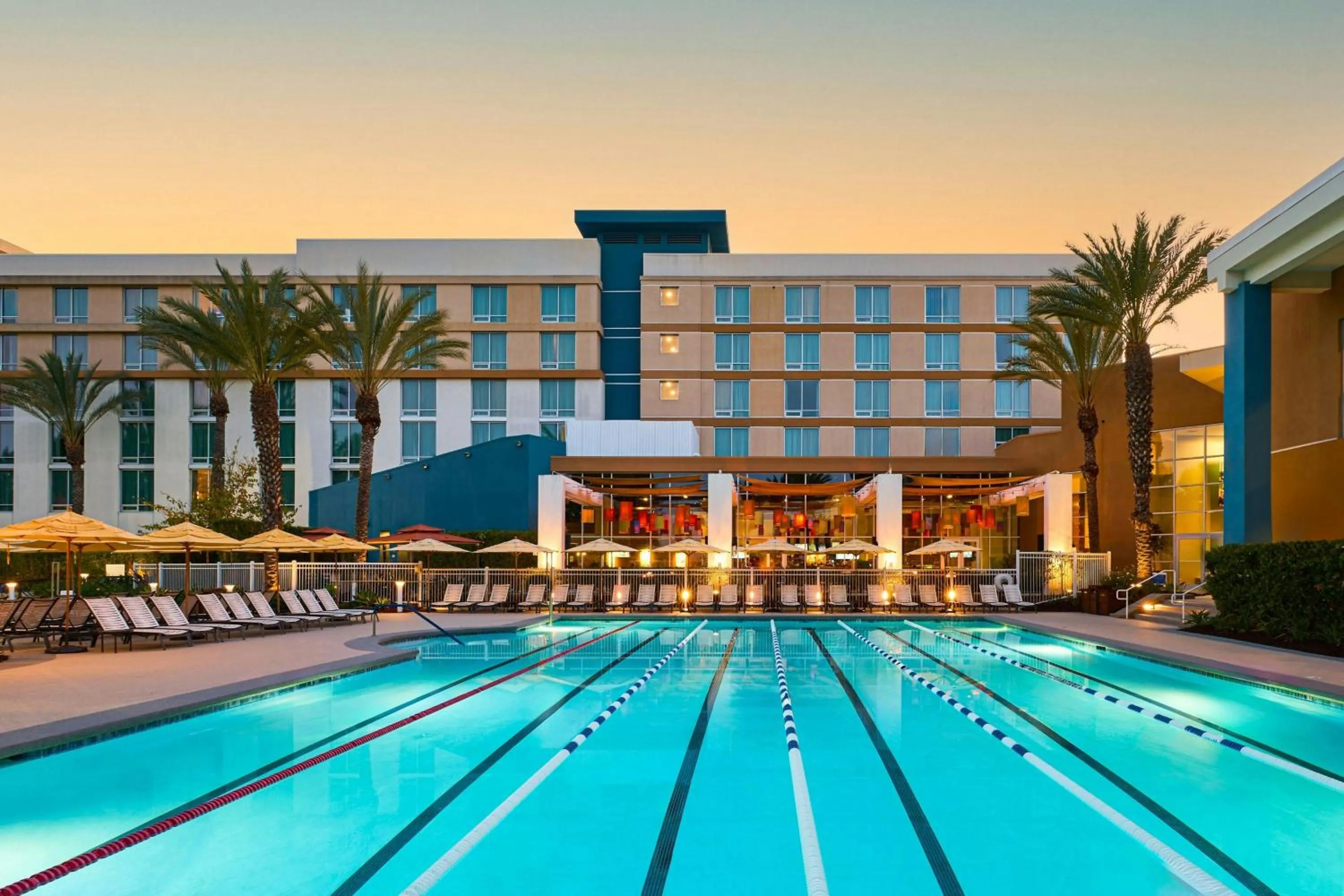 Swimming pool in Renaissance ClubSport Aliso Viejo Laguna Beach Hotel